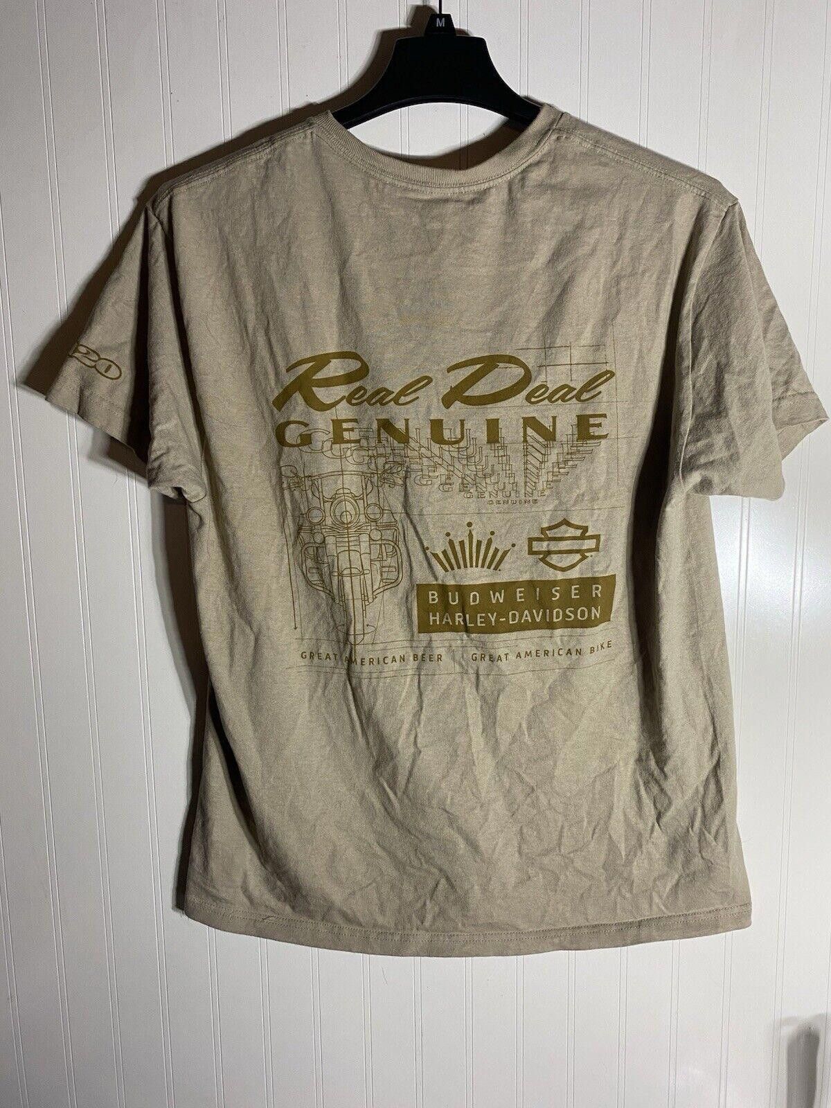 American Apparel Men's Harley Budweiser Motorcycle T Shirt Size Large Size US L / EU 52-54 / 3 - 2 Thumbnail