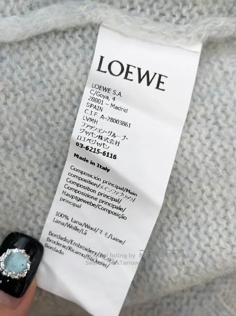 Loewe Loewe Baby Blue Misty Blue Gray Little Penguin Embroidered Size M / US 6-8 / IT 42-44 - 7 Thumbnail