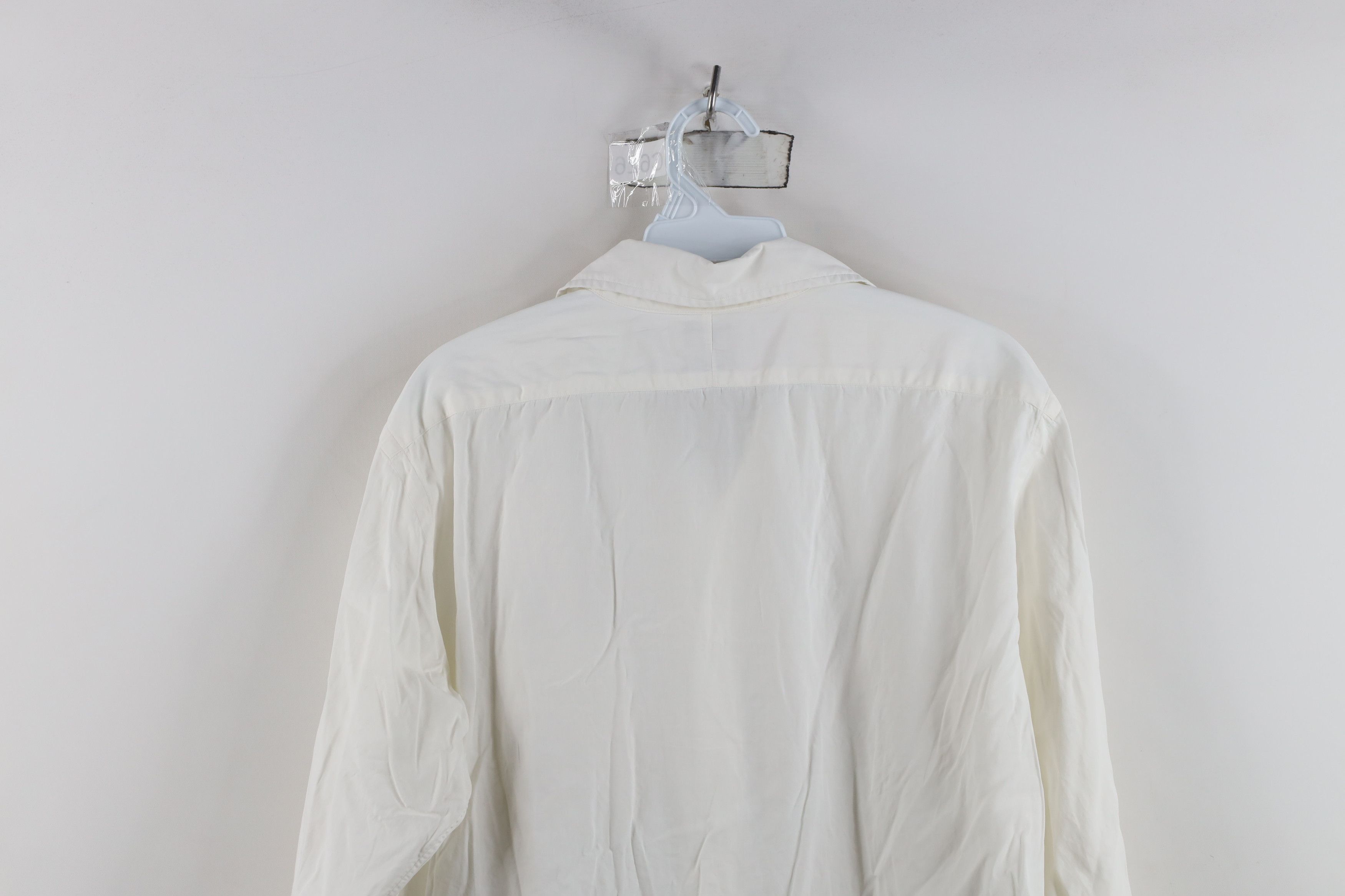 Vintage Vintage 70s 80s Streetwear Collared Button Shirt White USA Size US M / EU 48-50 / 2 - 12 Thumbnail