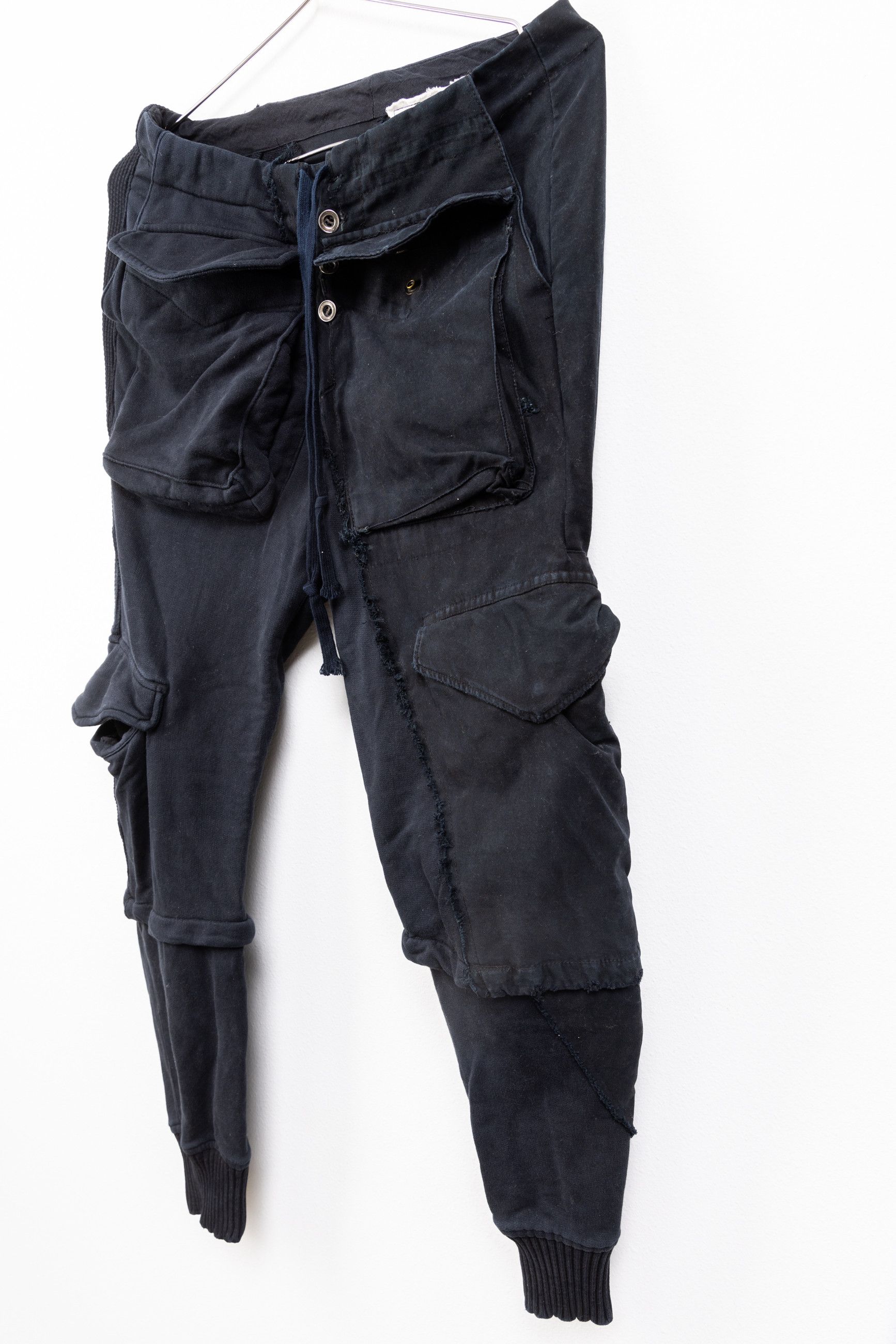Greg Lauren Black fleece black army jacket GL cargo lounge pant Size US 30 / EU 46 - 5 Thumbnail