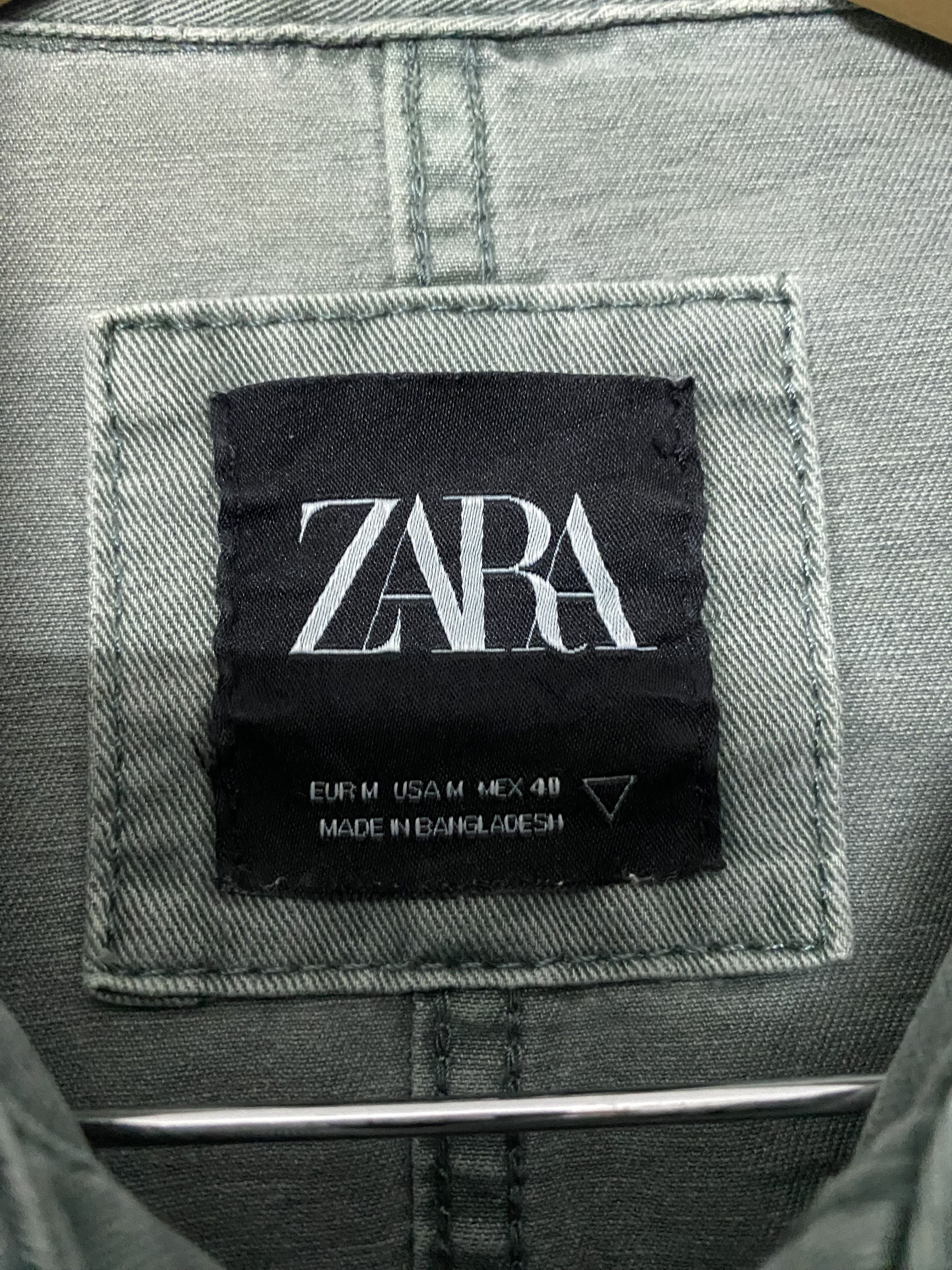Zara ZARA Man Distressed Military Overshirt Jacket - "D.W. SQUAD" Size US M / EU 48-50 / 2 - 3 Thumbnail