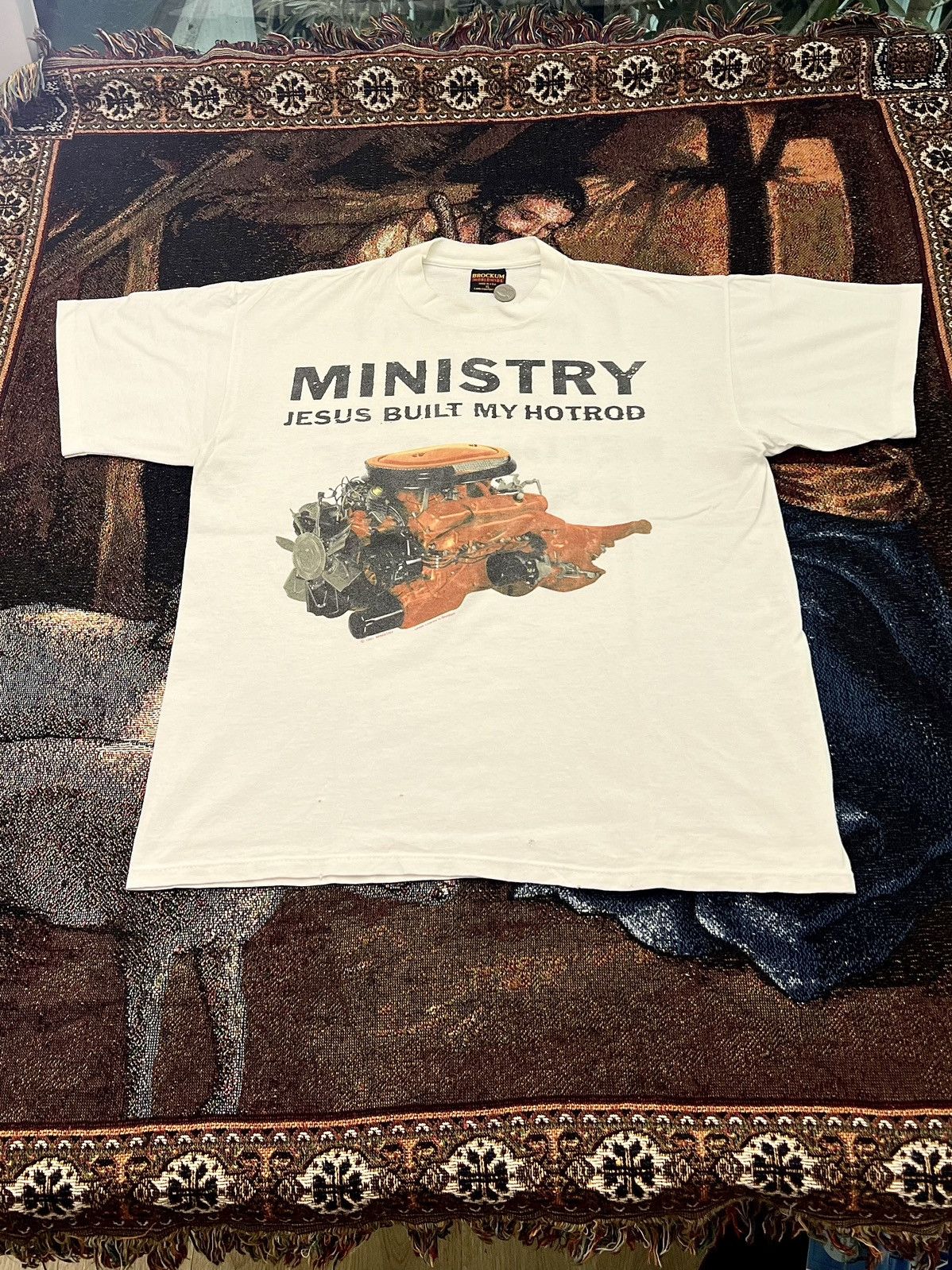 Band Tees Ministry "Jesus Built My Hot Rod" Tee Size US XL / EU 56 / 4 - 3 Thumbnail