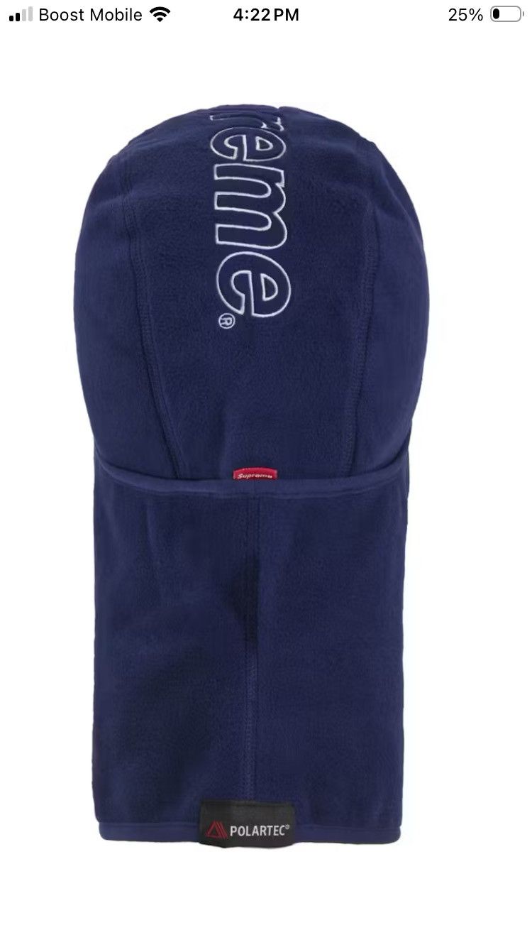 Supreme Supreme Polartec Balaclava Navy FW24 Size ONE SIZE - 8 Thumbnail