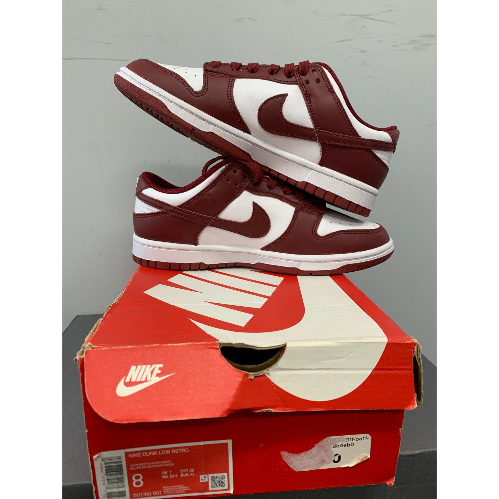 Nike Nike Dunk Low Team Red Size 8 BRAND NEW SHIPS NOW Size US 8 / EU 41 - 5 Thumbnail
