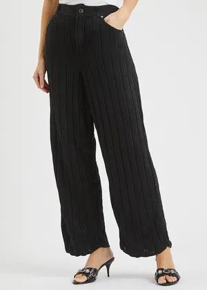 Balenciaga o1y0625 Casual Pant in Black Size 26" / US 2 / IT 38 - 2 Thumbnail