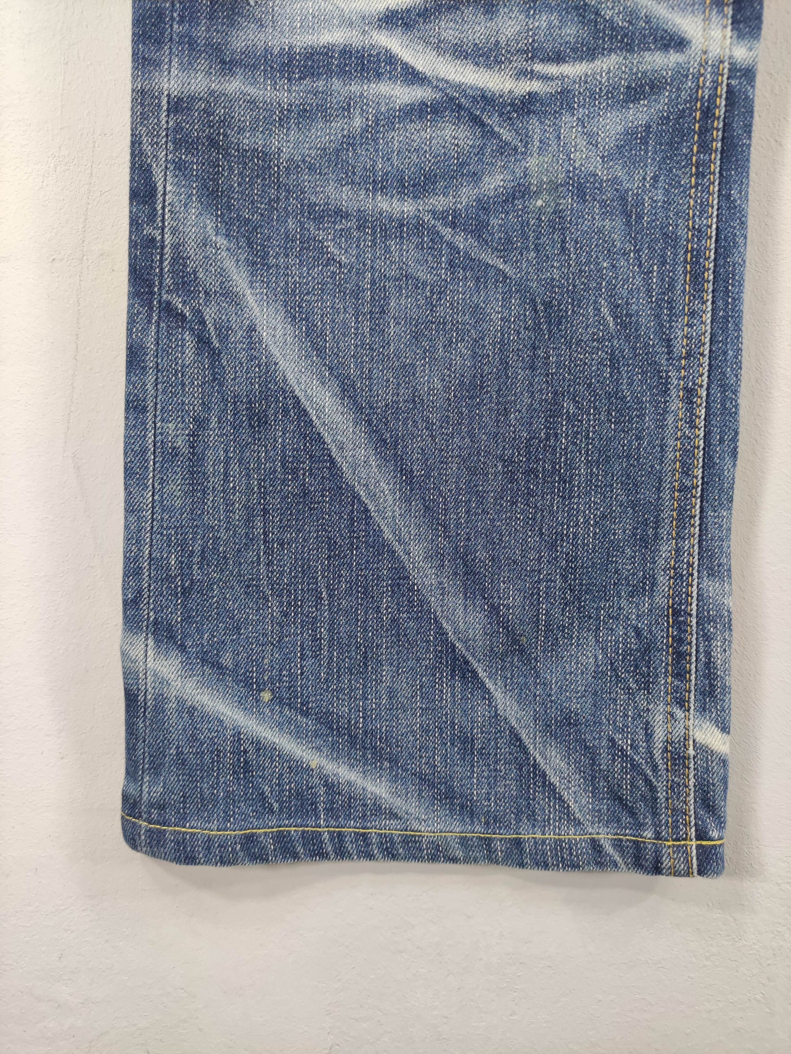 Japanese Brand Vintage Rubber Soul Distressed Denim Jeans Size US 35 - 5 Thumbnail