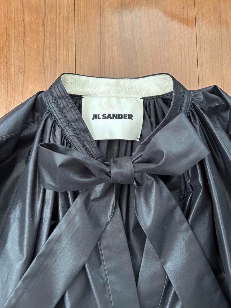 Jil Sander Jil Sander size 32 Black pleated shirt Size 4XL / US 24-26 - 2 Thumbnail