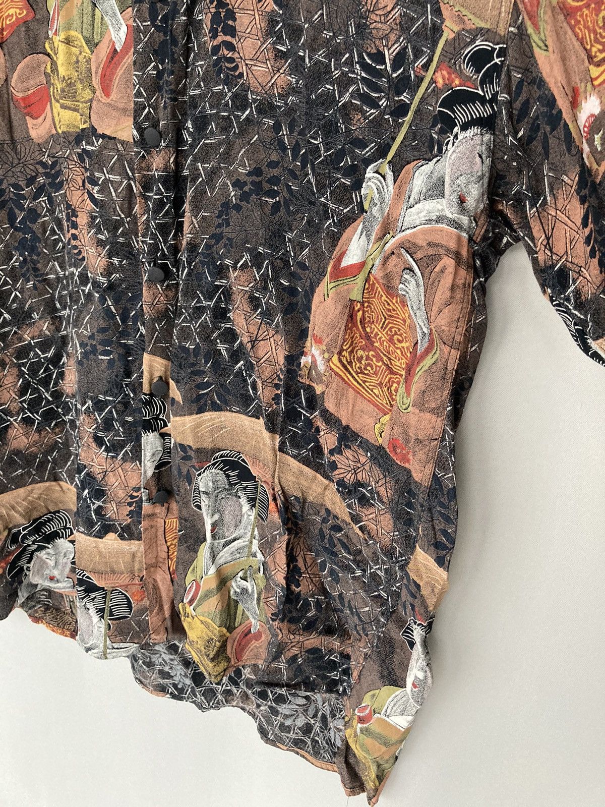 Designer × Japanese Brand × Yashi Yamamuri Vintage Yashi Yamamuri Japanese Designer Shirt Samurai Size US L / EU 52-54 / 3 - 4 Thumbnail
