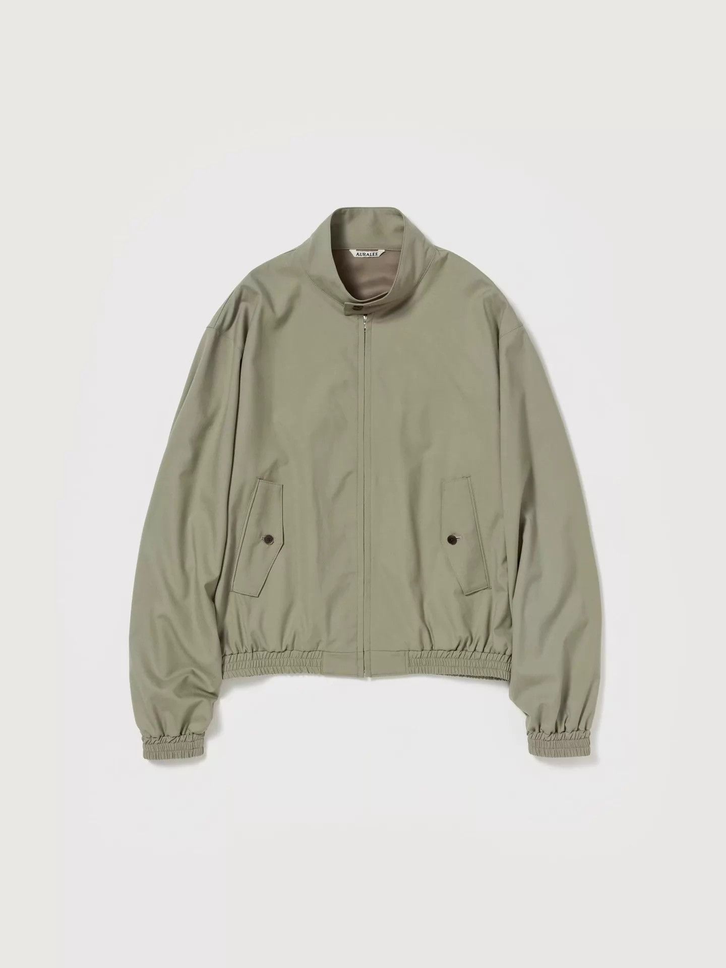 Auralee Double Face Check Zip Blouson | Grailed