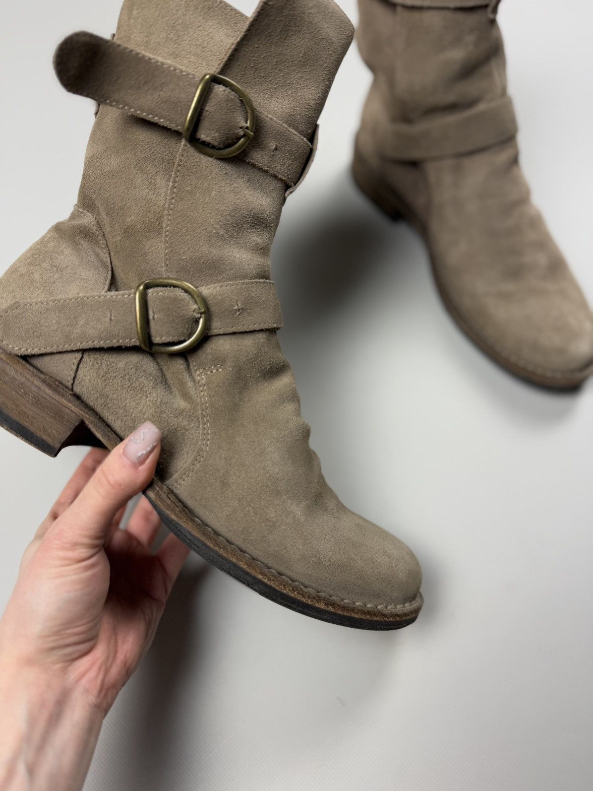 Fiorentini + Baker Florentini + Baker Ladies Avant-garde Suede Boots Shoes Size US 9 / IT 39 - 6 Thumbnail