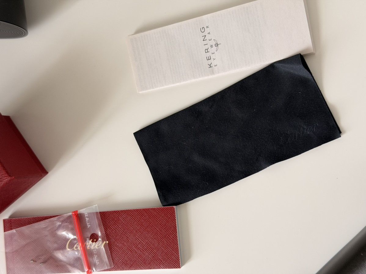 Cartier Cartier Santos Rectangle Eyeglasses Silver CT04810 XL Size ONE SIZE - 10 Thumbnail