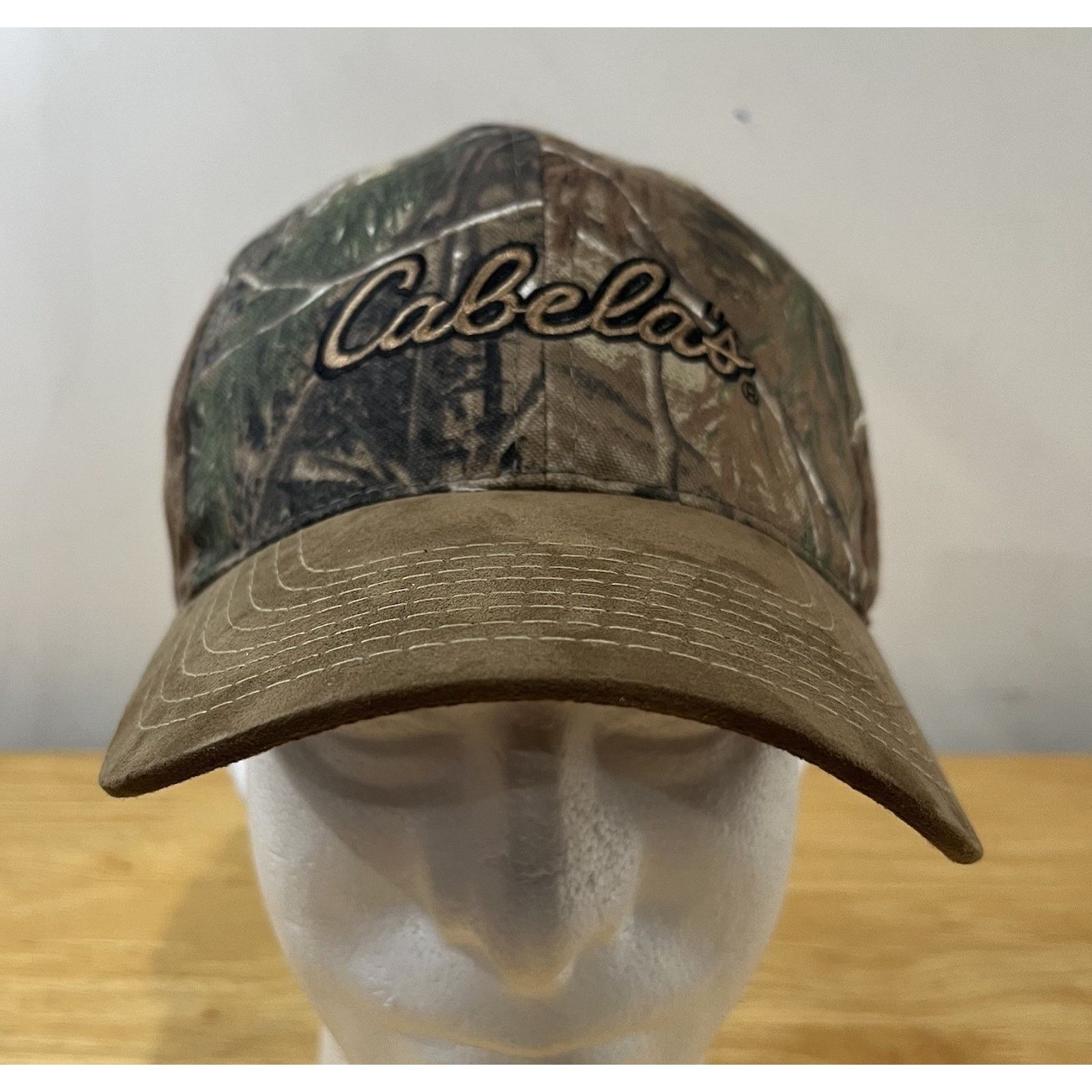 Cabelas Cabela’s Hunting Fishing Camo Cap Green Yellow Logo Size ONE SIZE - 1 Thumbnail