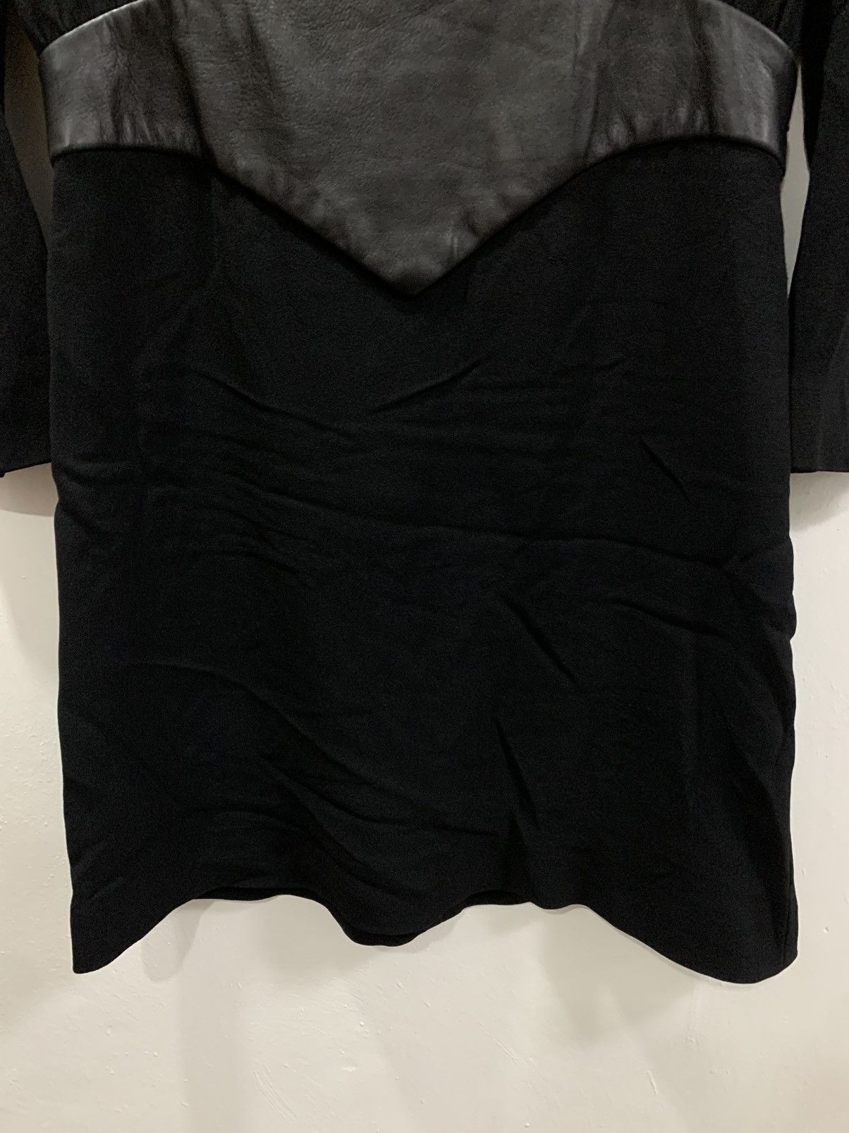 Saint Laurent Paris SAINT LAURENT HEDI SLIMANE LEATHER AND MESH ACCENTS DRESS Size M / US 6-8 / IT 42-44 - 4 Thumbnail