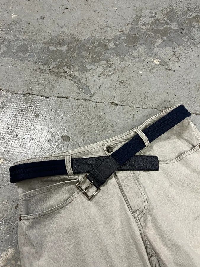 Prada Hybrid Navy Belt