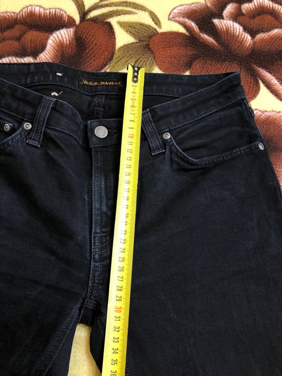 Nudie Jeans NUDIE Black Wash Denim Regular Skinny Straight Jeans Size US 32 / EU 48 - 8 Thumbnail
