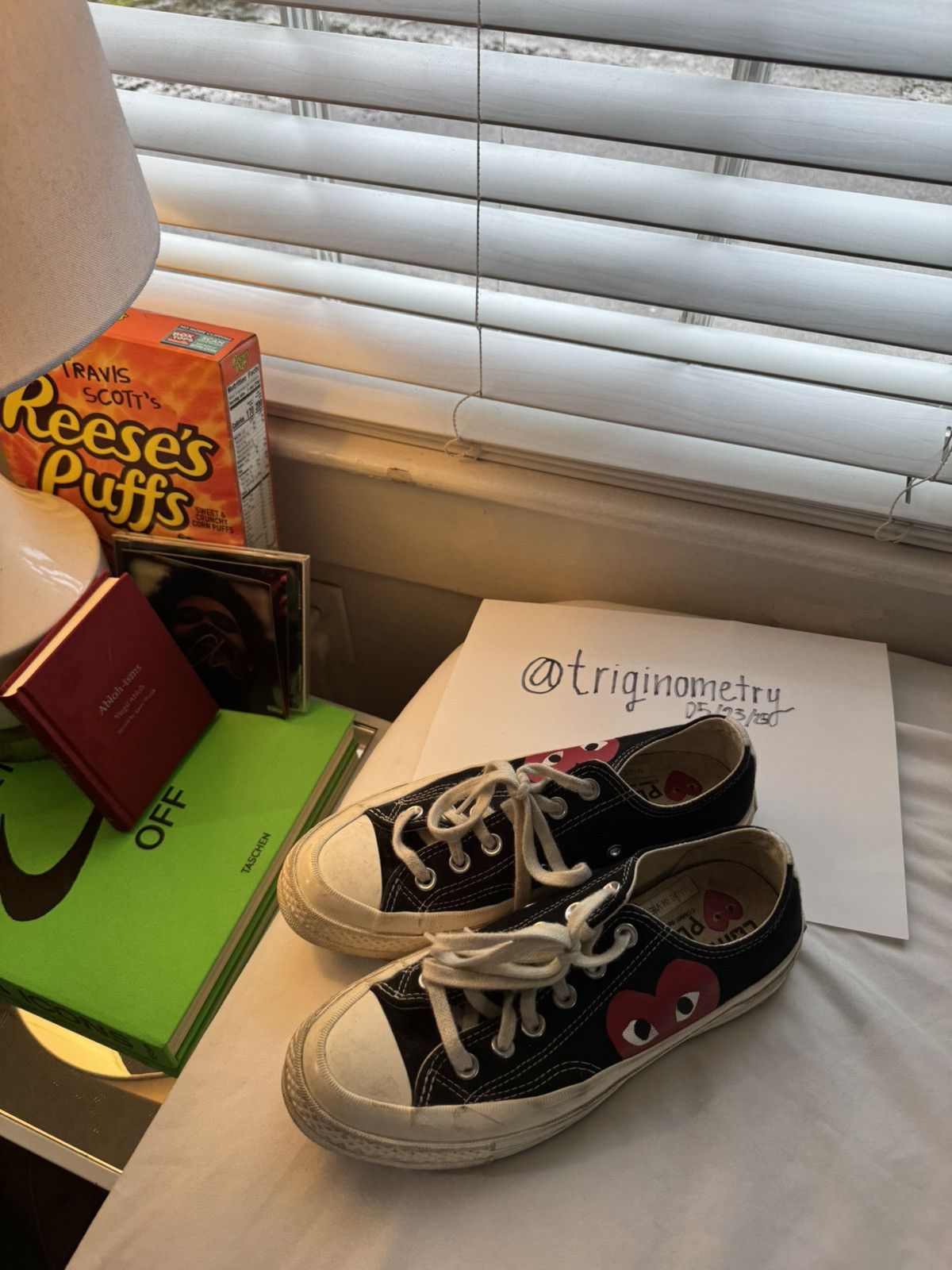 Comme des Garcons PLAY × Converse Heart Low Top Sneakers Size 7 Women’s Size US 7 / IT 37 - 9 Thumbnail