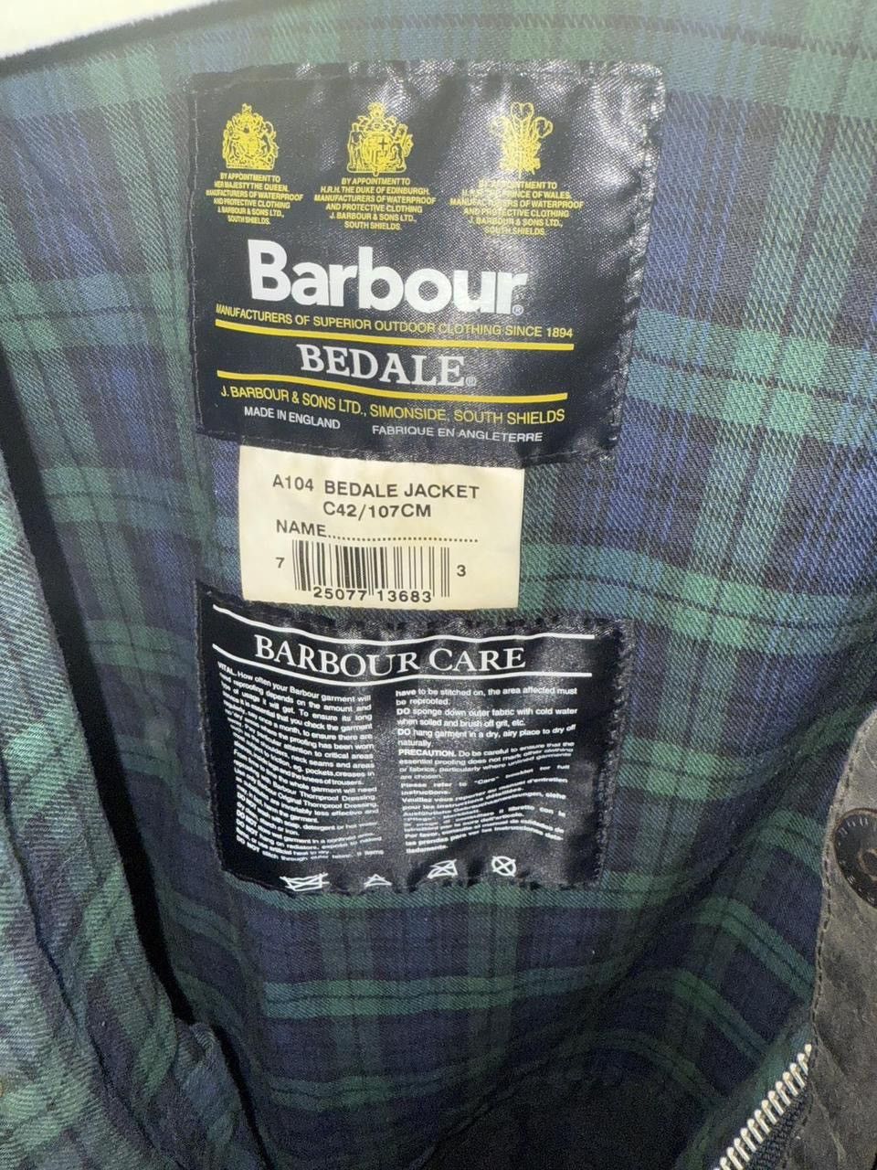 Barbour Barbour Bedale jacket in green and blue colorway Size US L / EU 52-54 / 3 - 4 Thumbnail