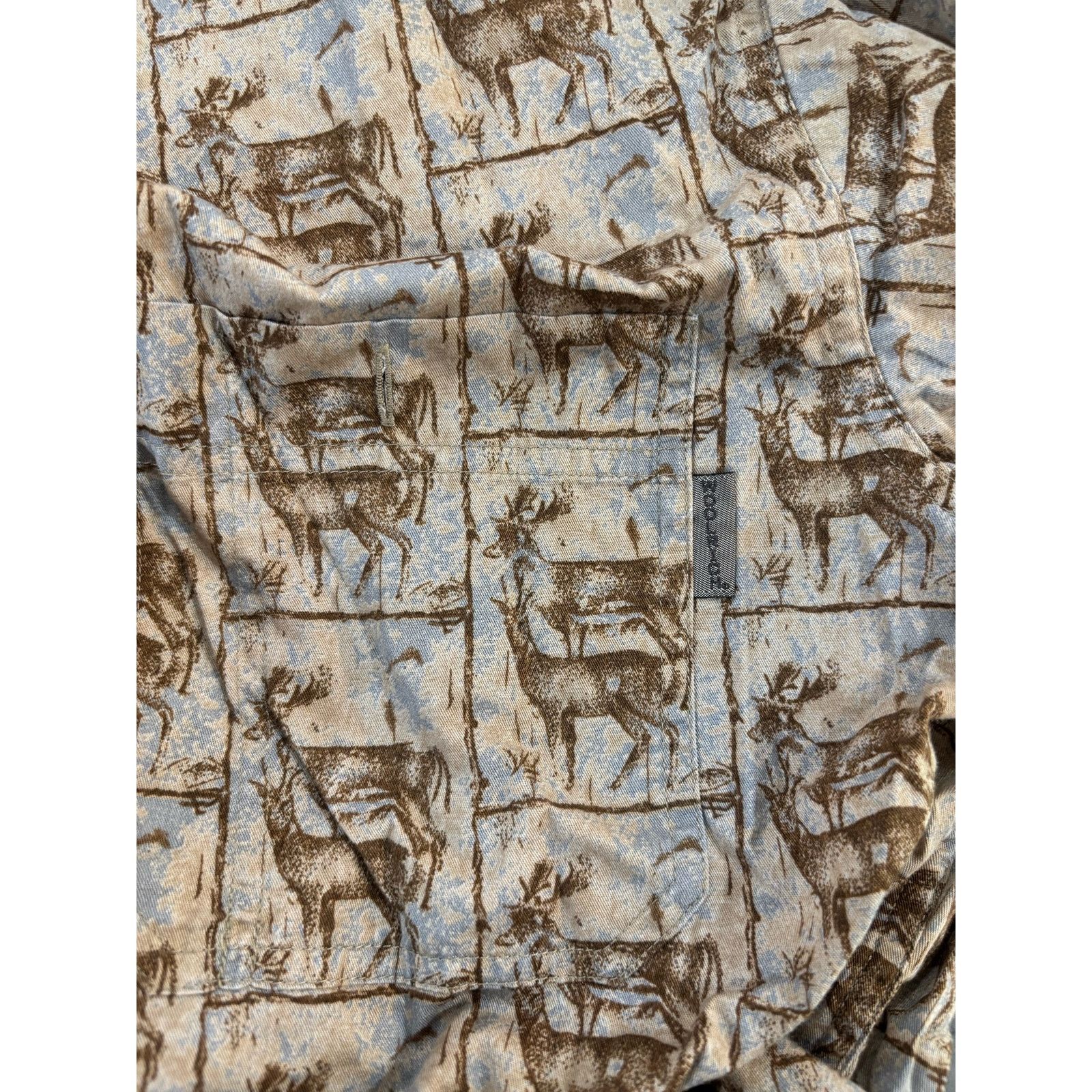 Other Woolrich Men's Button Down Shirt Bison Deer Large Size US L / EU 52-54 / 3 - 5 Thumbnail