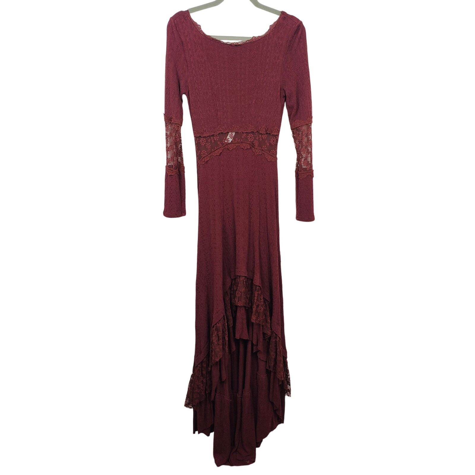 Free People Free People Lady Gwendolyn Lace Ruffle Maxi Dress XS Size XS / US 0-2 / IT 36-38 - 1 Thumbnail