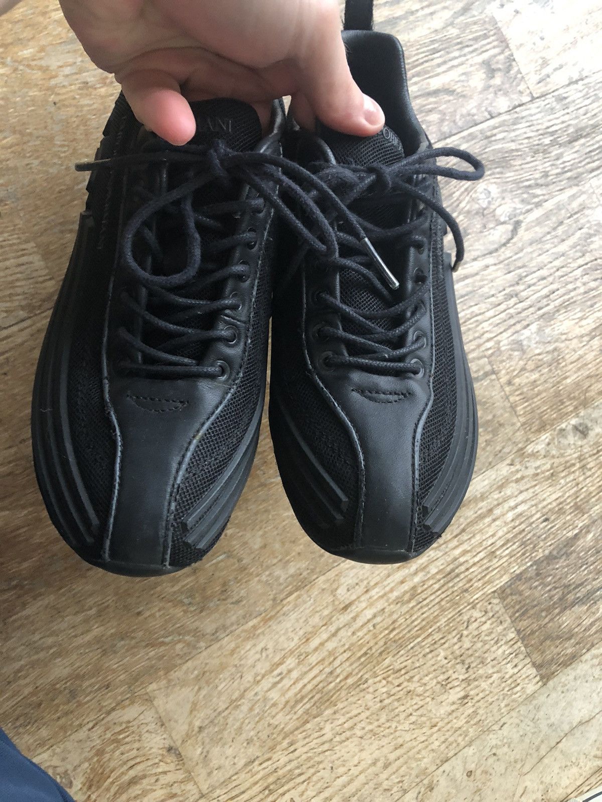 Emporio Armani × Giorgio Armani EMPORIO ARMANI by MIZUNO RARE VINTAGE SNEAKER SHOES Size US 5 / IT 35 - 7 Thumbnail