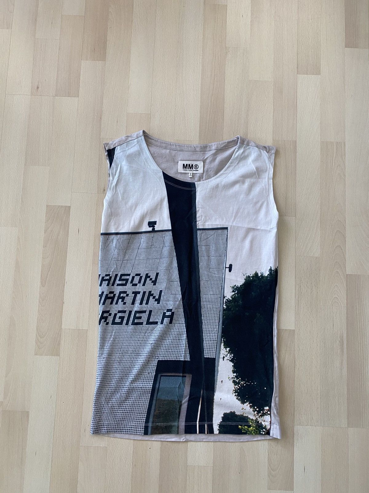Maison Margiela MM6 Maison Margiela Overprinted Tank Top Size US XS / EU 42 / 0 - 1 Thumbnail