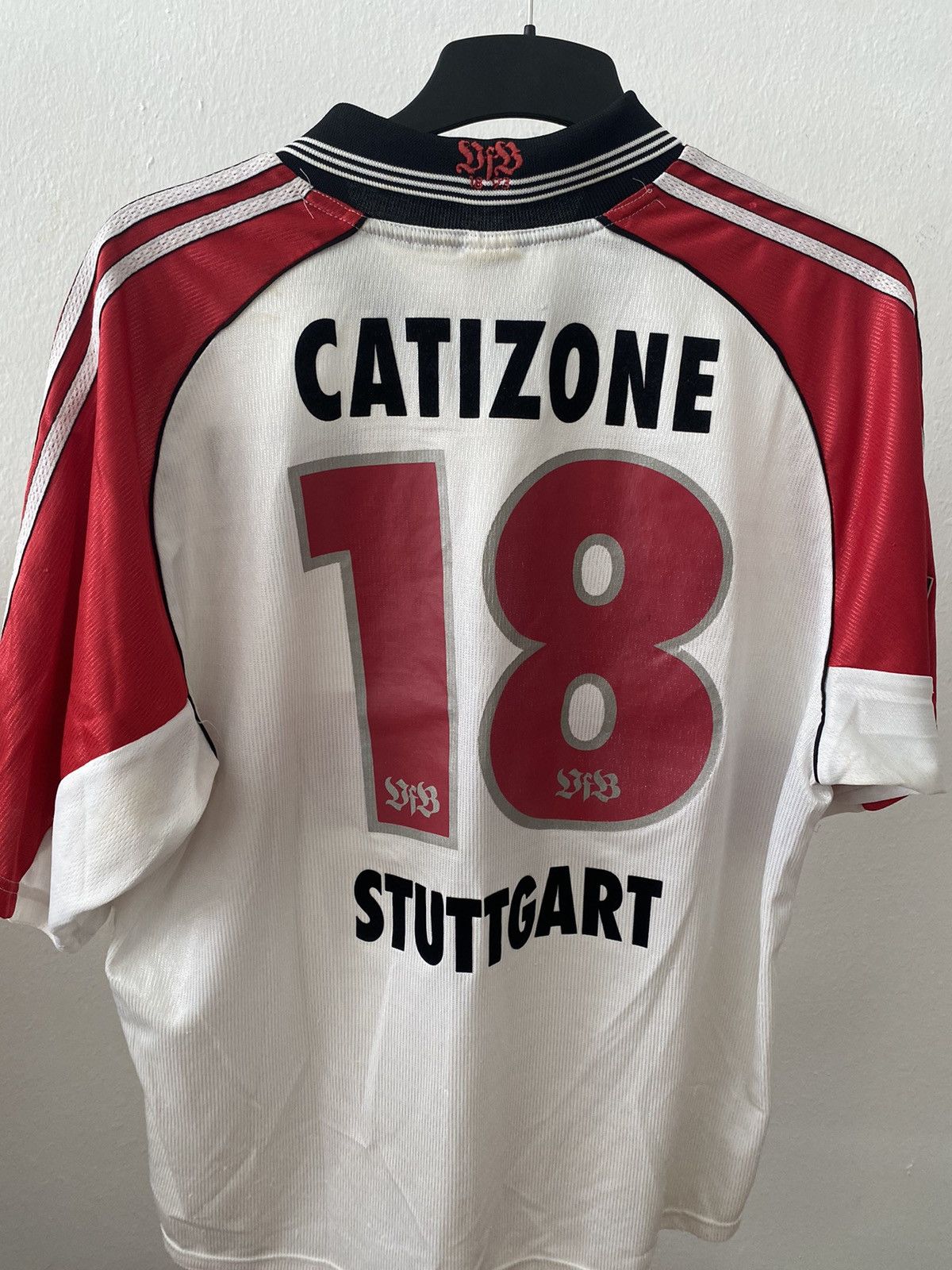 Adidas × Vintage JERSEY STUTTGART 1998 #18 [Catizone] MATCH WORN ?! VINTAGE Size US XL / EU 56 / 4 - 2 Thumbnail