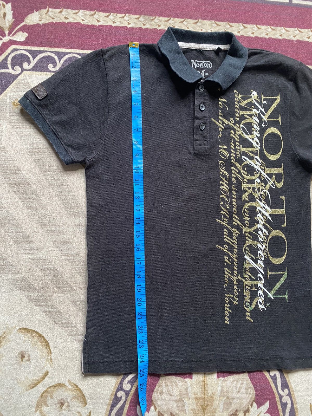 Beauty Beast Vintage Norton Spellout Polo tee Size US S / EU 44-46 / 1 - 9 Thumbnail