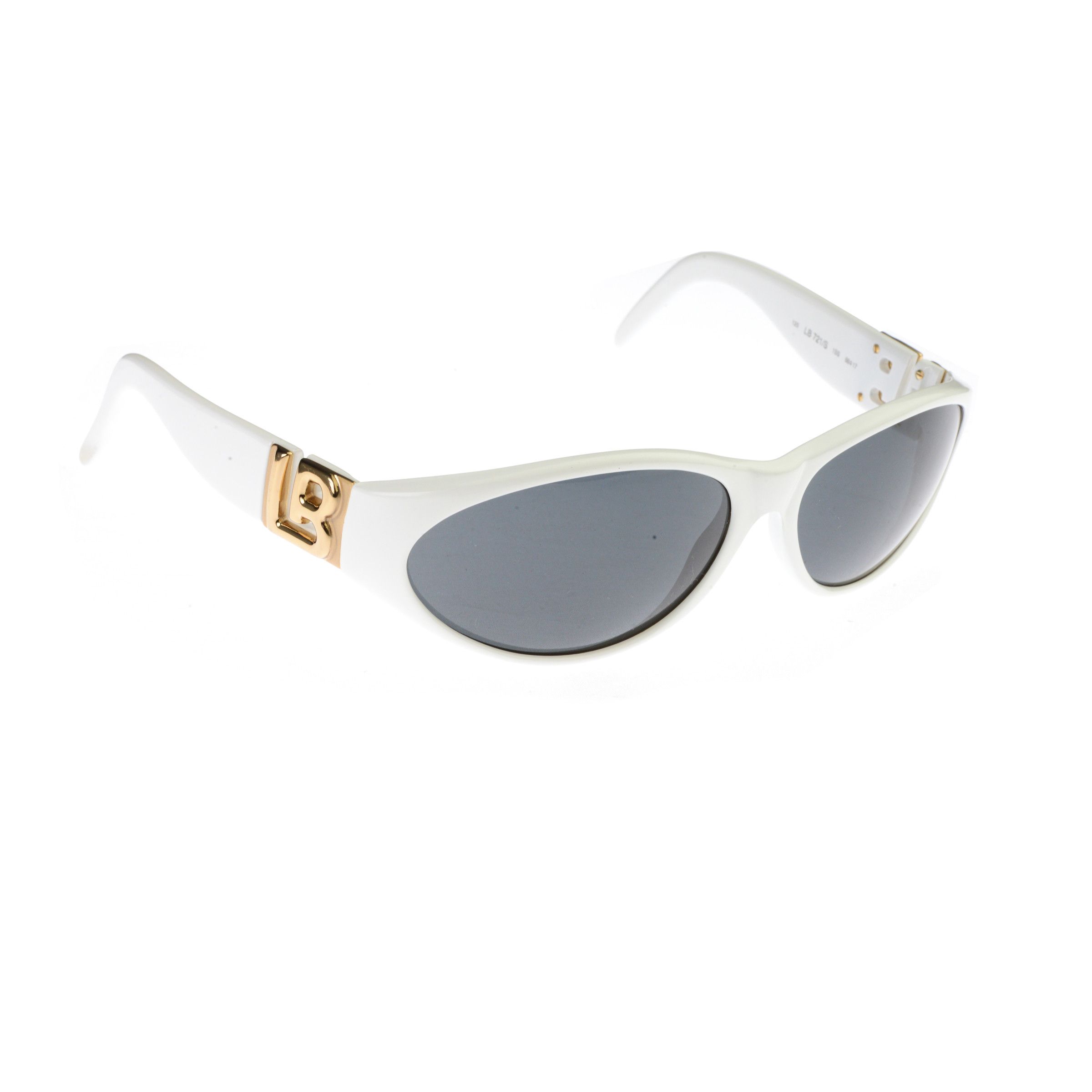 Laura Biagiotti Laura Biagiotti 90s White Big Logo Sunglasses Size ONE SIZE - 1 Thumbnail