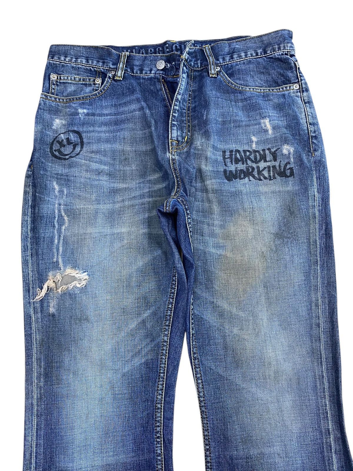 Xlarge X-Large Brand Whiskers Faded Wash Style Straight Cut Jeans Size US 34 / EU 50 - 2 Thumbnail