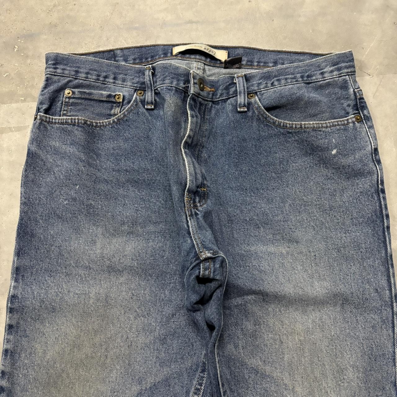 Japanese Brand × Vintage Crazy Vintage Y2K/2000s Grunge Faded Medium Wash Essential Denim Jeans! Size US 36 / EU 52 - 5 Thumbnail