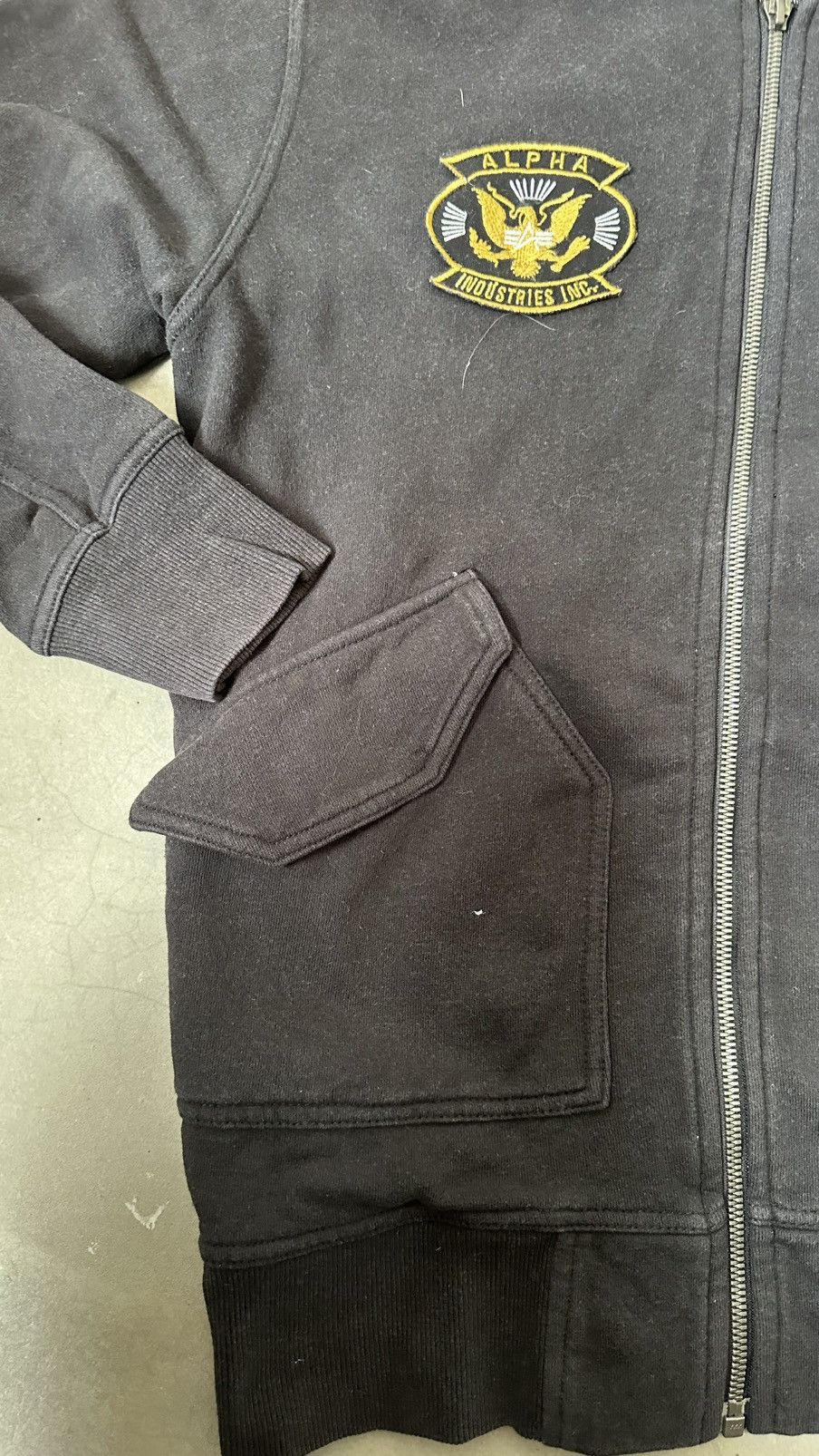 Alpha Industries VINTAGE ALPHA INDUSTRIES MIDZIPPER HOODIE Size US M / EU 48-50 / 2 - 5 Thumbnail