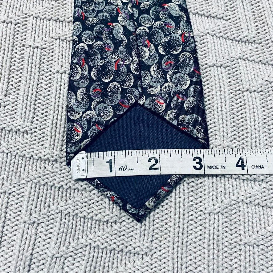 Vintage Vintage B. Altman gray silk tie Size ONE SIZE - 5 Thumbnail