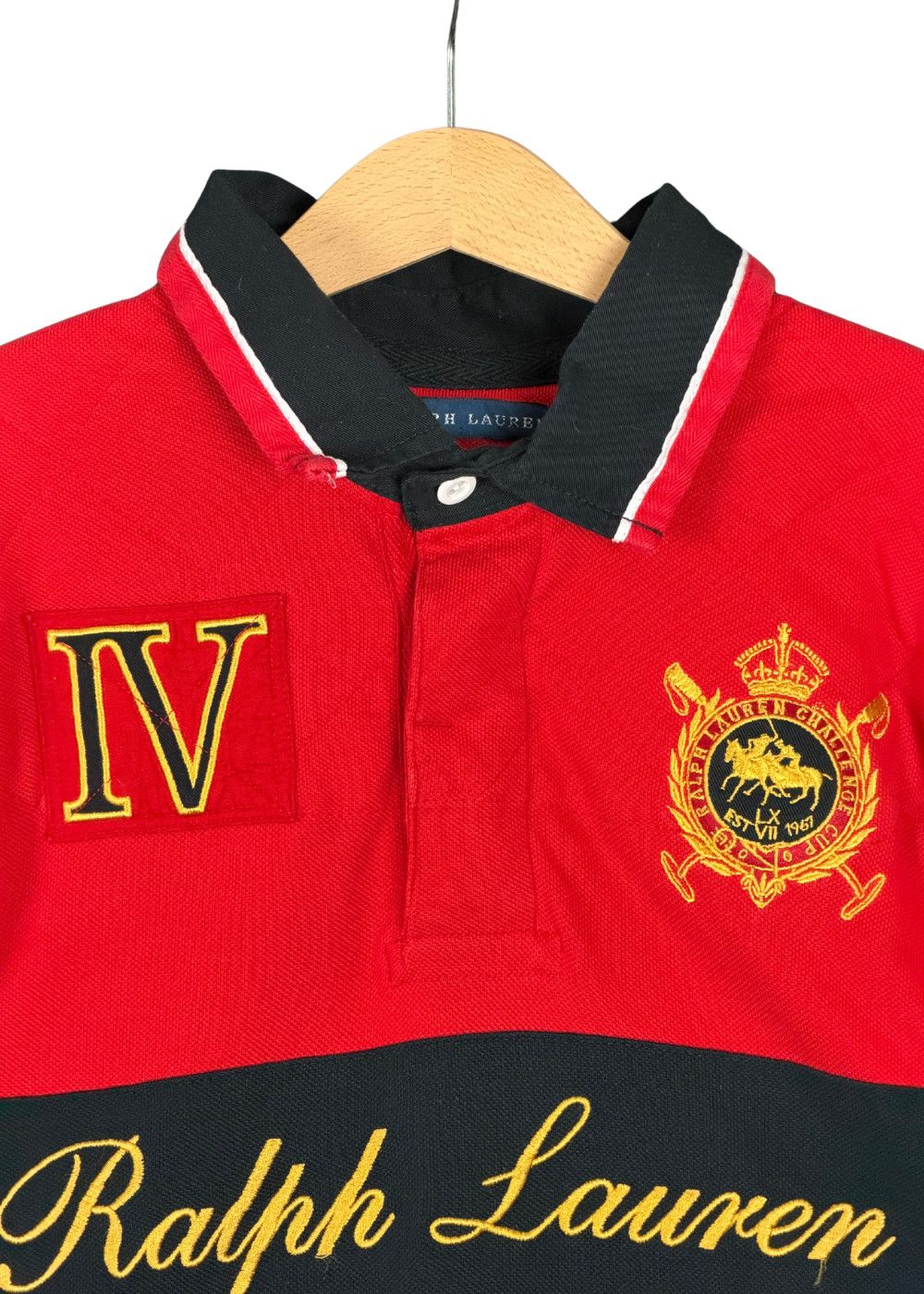 Vintage RL Rugby Challenge Cup Embroidered Crest Rugby Shirt image 5