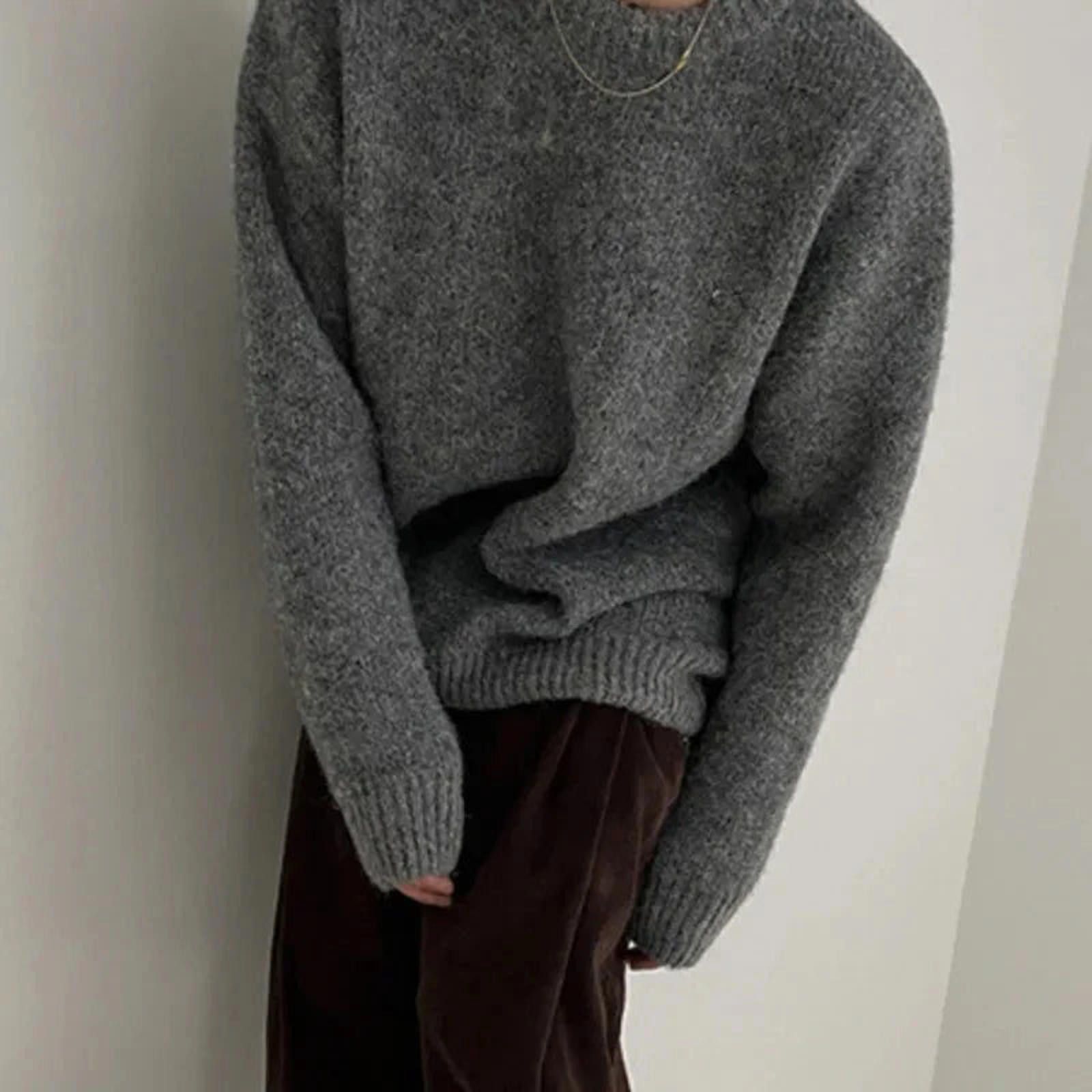 Vintage Autumn Knit Crew Neck Sweater Size US M / EU 48-50 / 2 - 3 Thumbnail