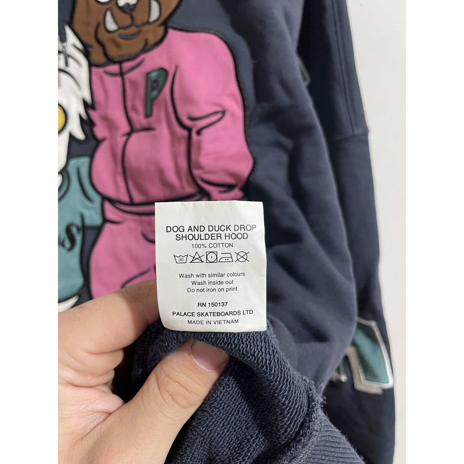 Palace PALACE DOG AND DUCK DROP SHOULDER HOODIE SIZE XXL PREOWNED Size US XXL / EU 58 / 5 - 7 Thumbnail