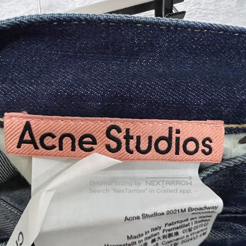 Acne Studios Acne Studios Dark Blue Washed Denim Jeans Size US 30 / EU 46 - 3 Thumbnail