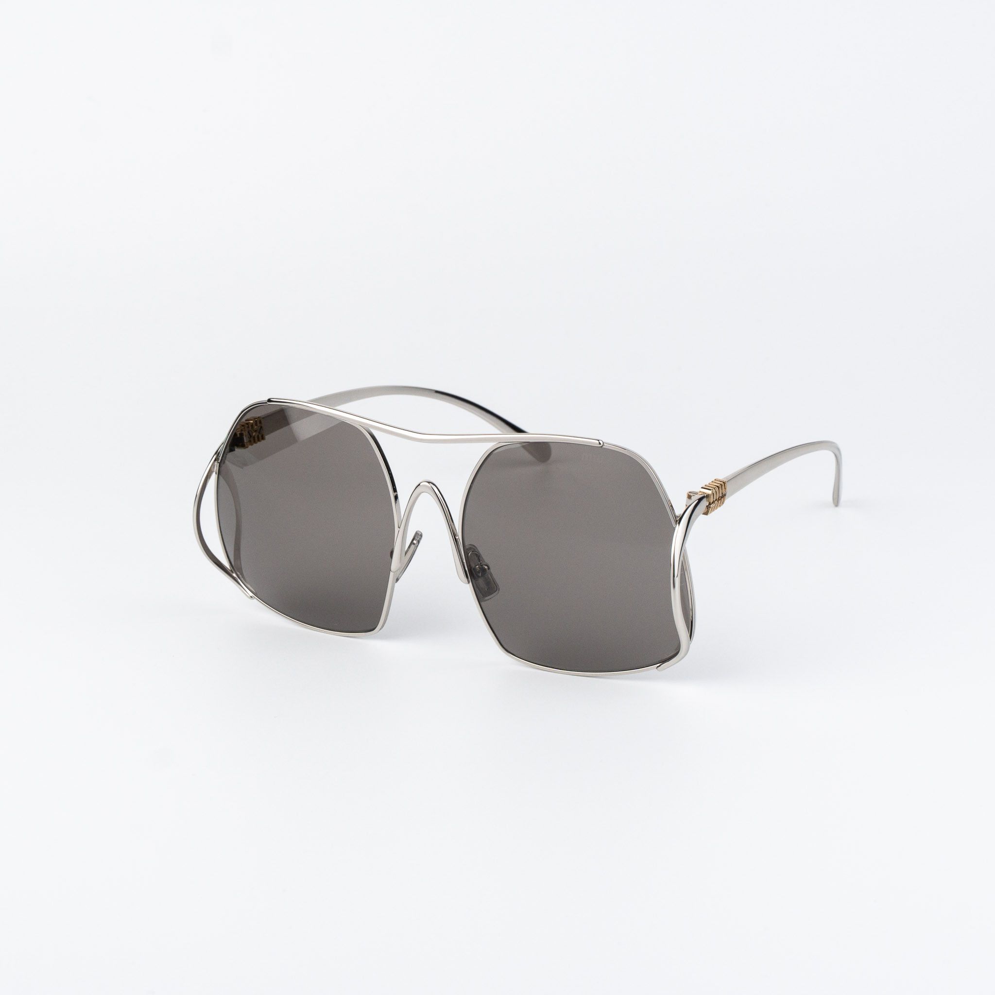 Miu Miu Miu Miu Women Sunglasses Pilot MUA55S 1BC80Q NEW AUTHENTIC Size ONE SIZE - 2 Thumbnail