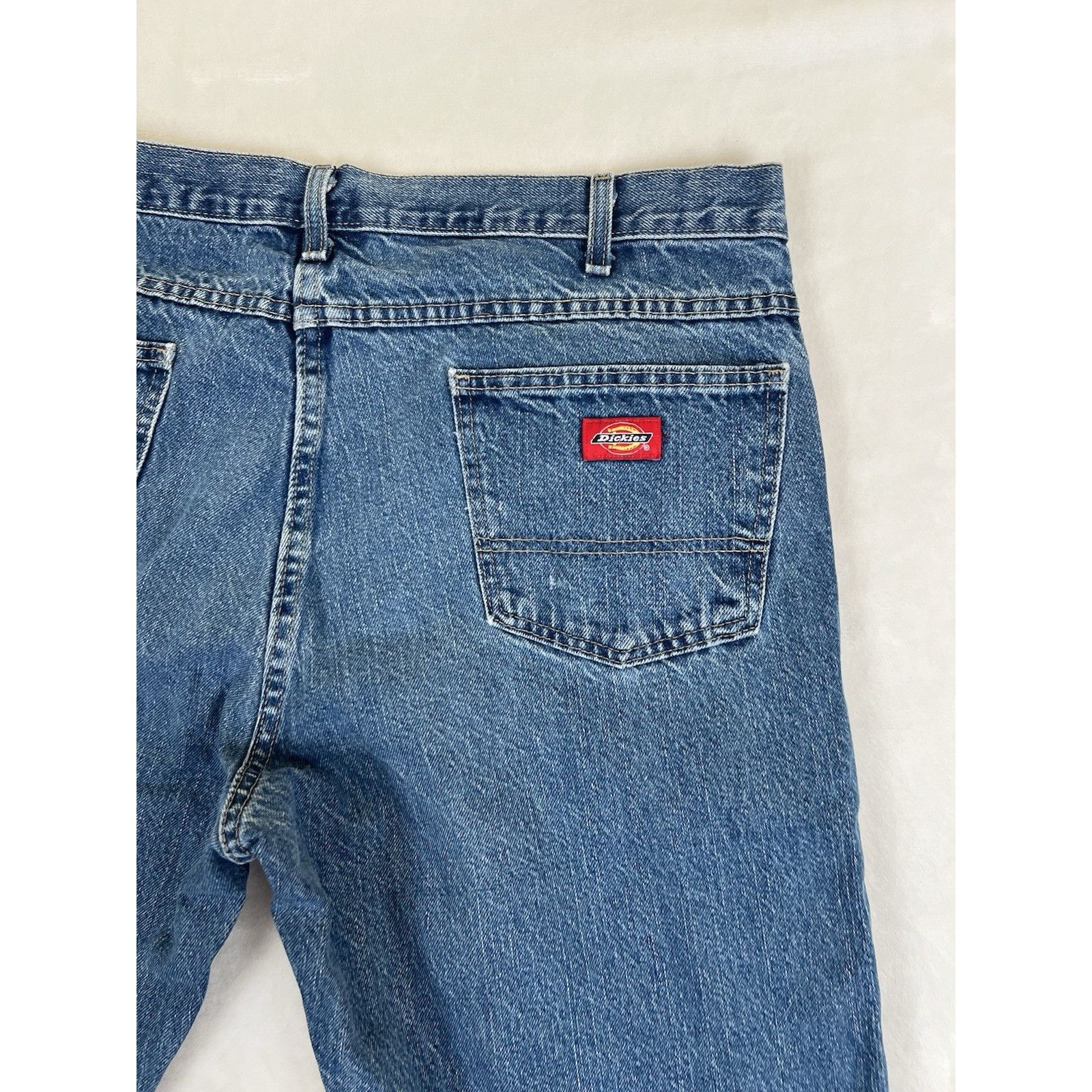 Dickies Vintage Dickies Blue Denim Jeans Size 36x30 Straight Leg Wor Size US 36 / EU 52 - 6 Thumbnail