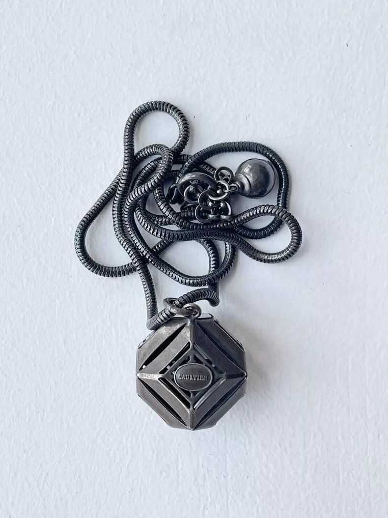 Jean Paul Gaultier Jean Paul Gaultier Cube Snake Chain Necklace- DMC Size ONE SIZE - 1 Thumbnail