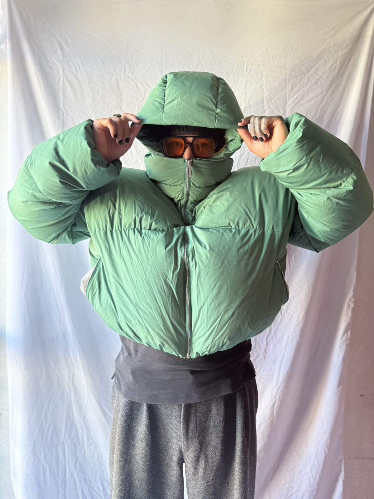 Other HWASAN CROPPED DOUBLE NECK BUBBLE Size US M / EU 48-50 / 2 - 4 Thumbnail