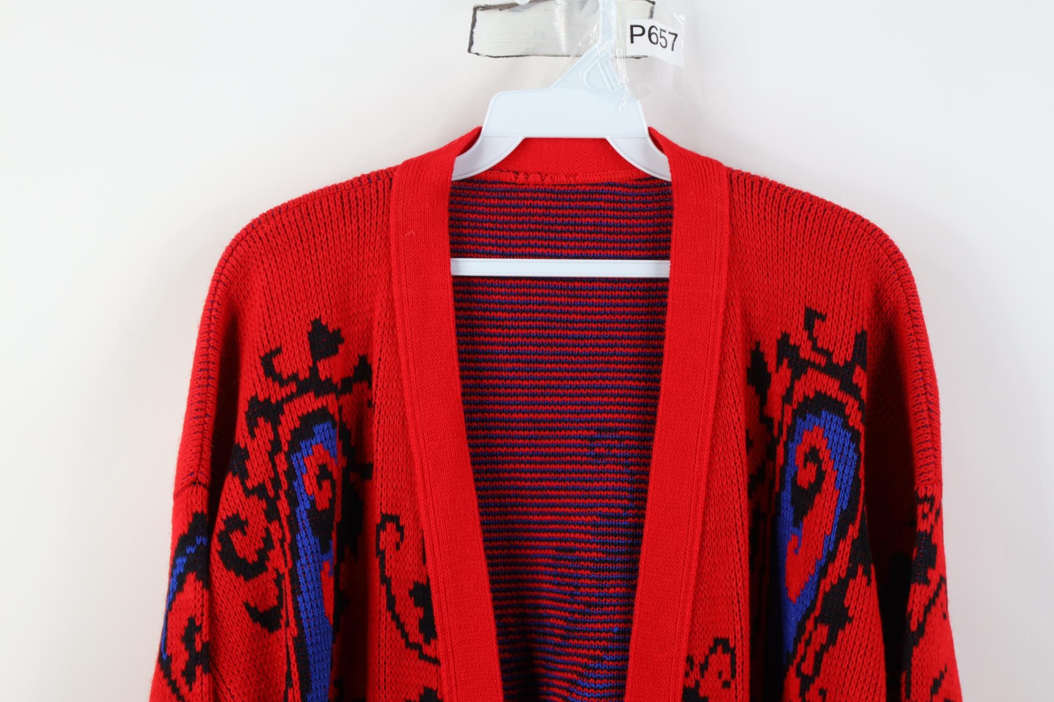 Vintage Deadstock Vintage 90s Streetwear Front Cardigan Sweater USA Size XXL / US 16-18 / IT 52-54 - 2 Thumbnail