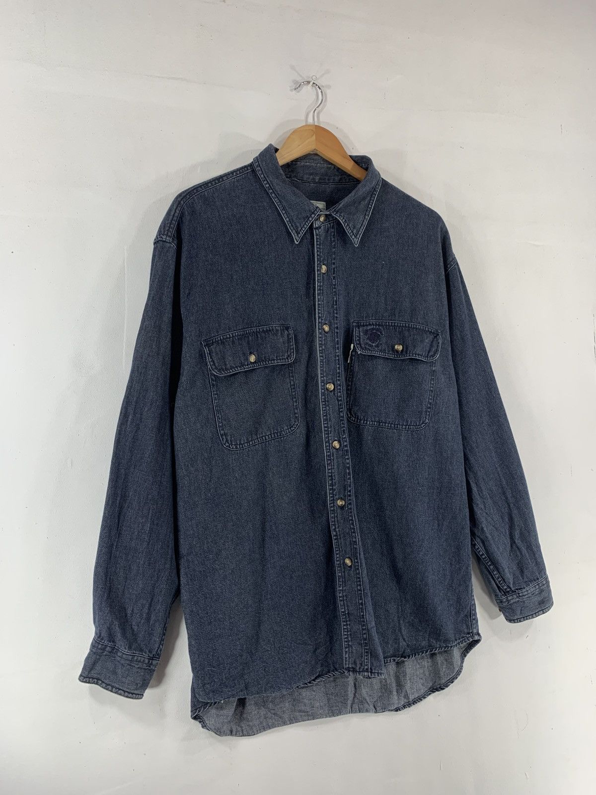 Beverly Hills Polo Club × Vintage Beverly Hills Polo Club Denim Shirt Size US XL / EU 56 / 4 - 8 Thumbnail