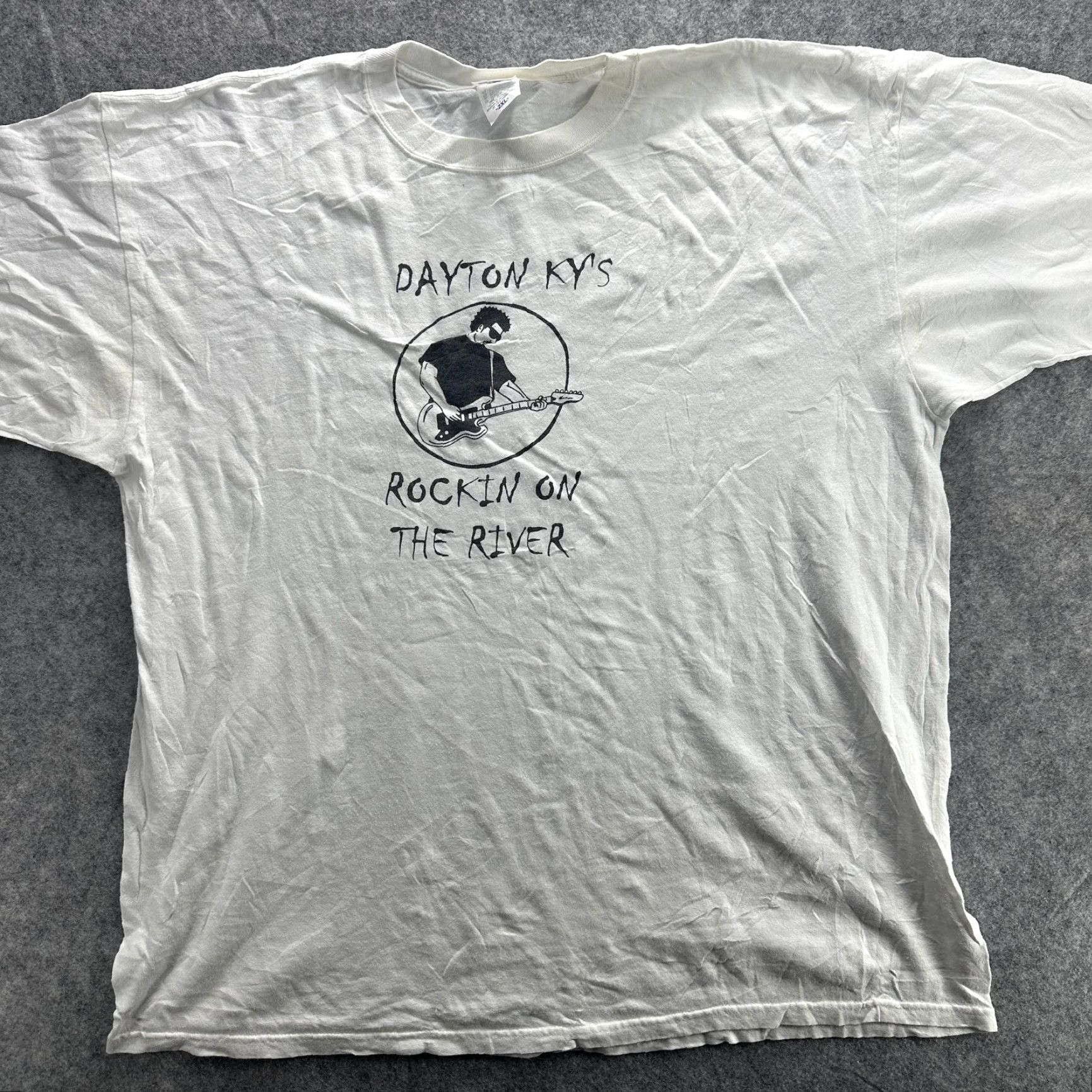 Anvil VINTAGE Rockin On The River Shirt Mens 2XL Dayton KY Concert Band Tee 2004 White Size US XXL / EU 58 / 5 - 2 Thumbnail
