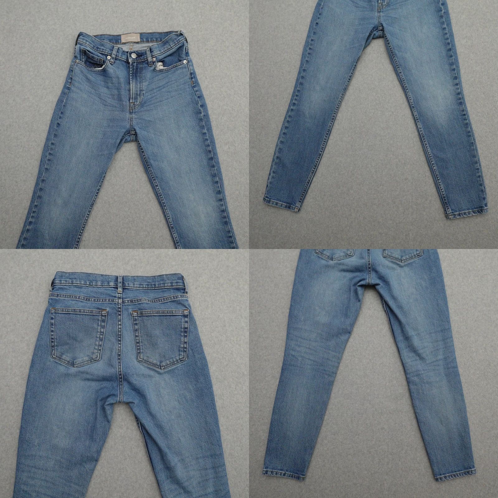 Everlane Everlane Jeans Women 27 (27X25) Blue Crop High Rise Medium Wash Straight Jeans Womens 27 (27X25) Blue Crop High Rise Medium Wash Size 32" / US 10 / IT 46 - 8 Thumbnail