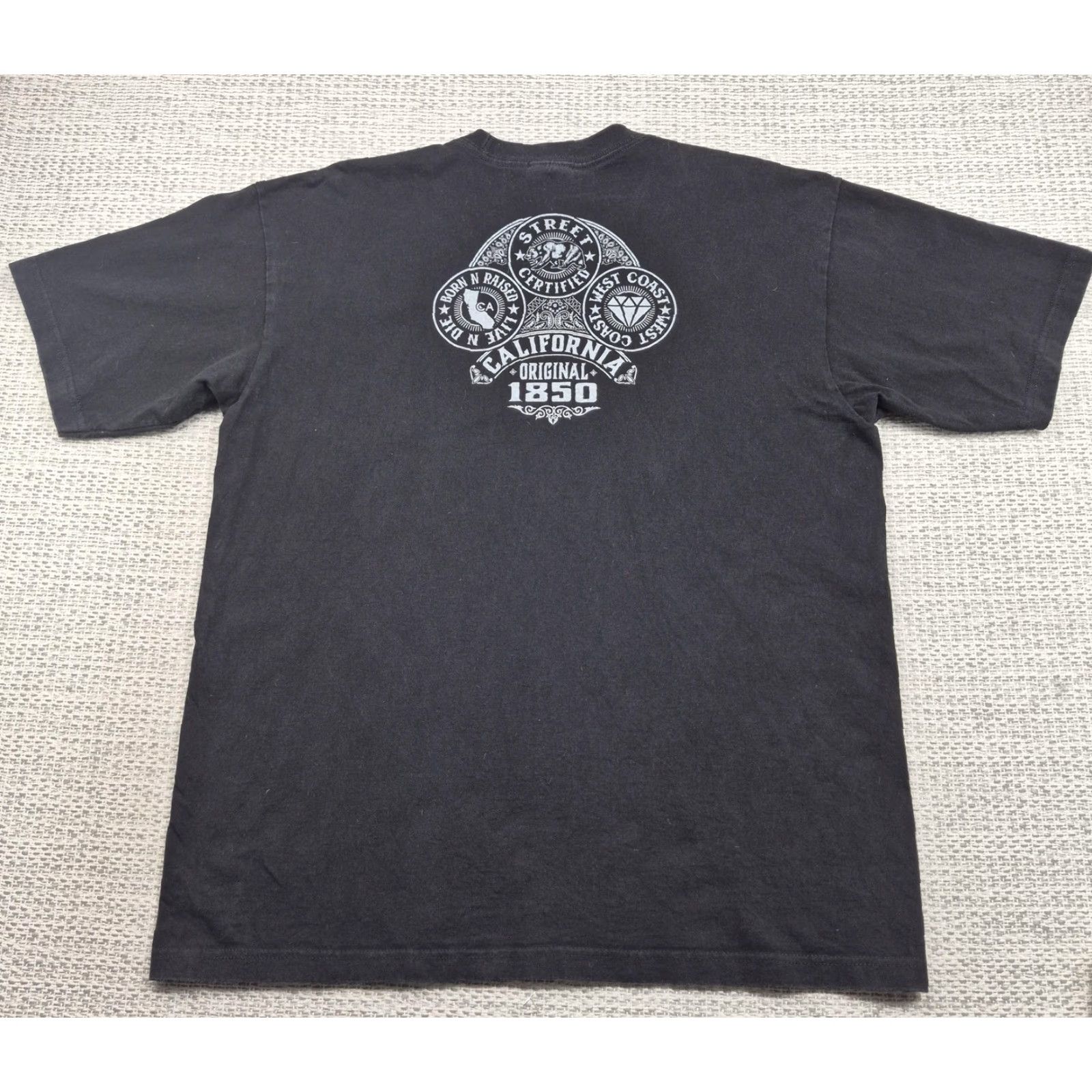 Vintage Shaka Wear California Republic Shirt Mens XL Black Street Graphic Tee West Coast Size US XL / EU 56 / 4 - 6 Thumbnail