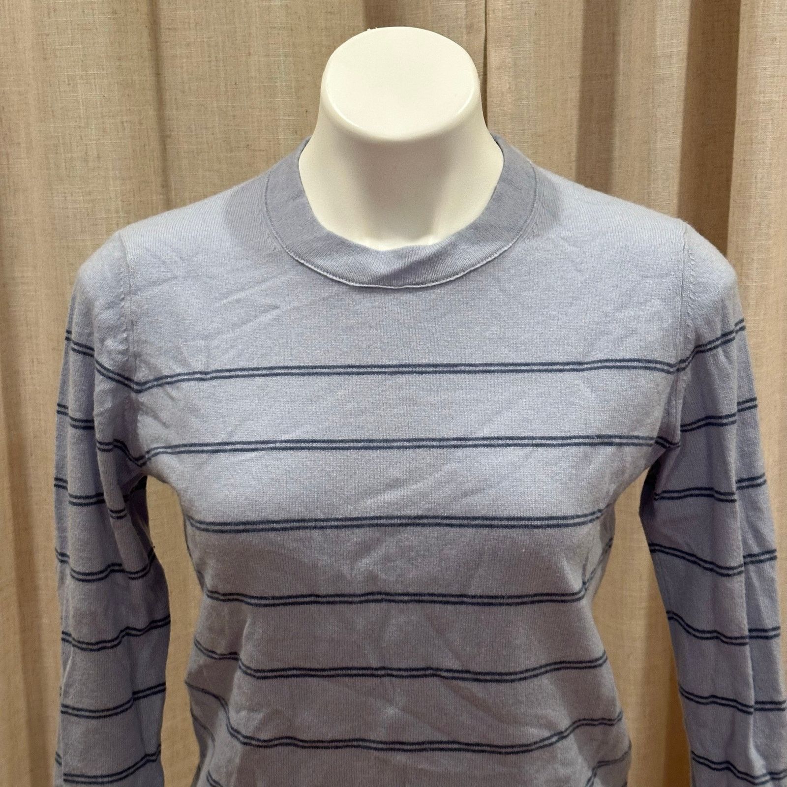 Vince Vince Blue Striped Wool Cashmere Sweater sz S Size S / US 4 / IT 40 - 9 Thumbnail