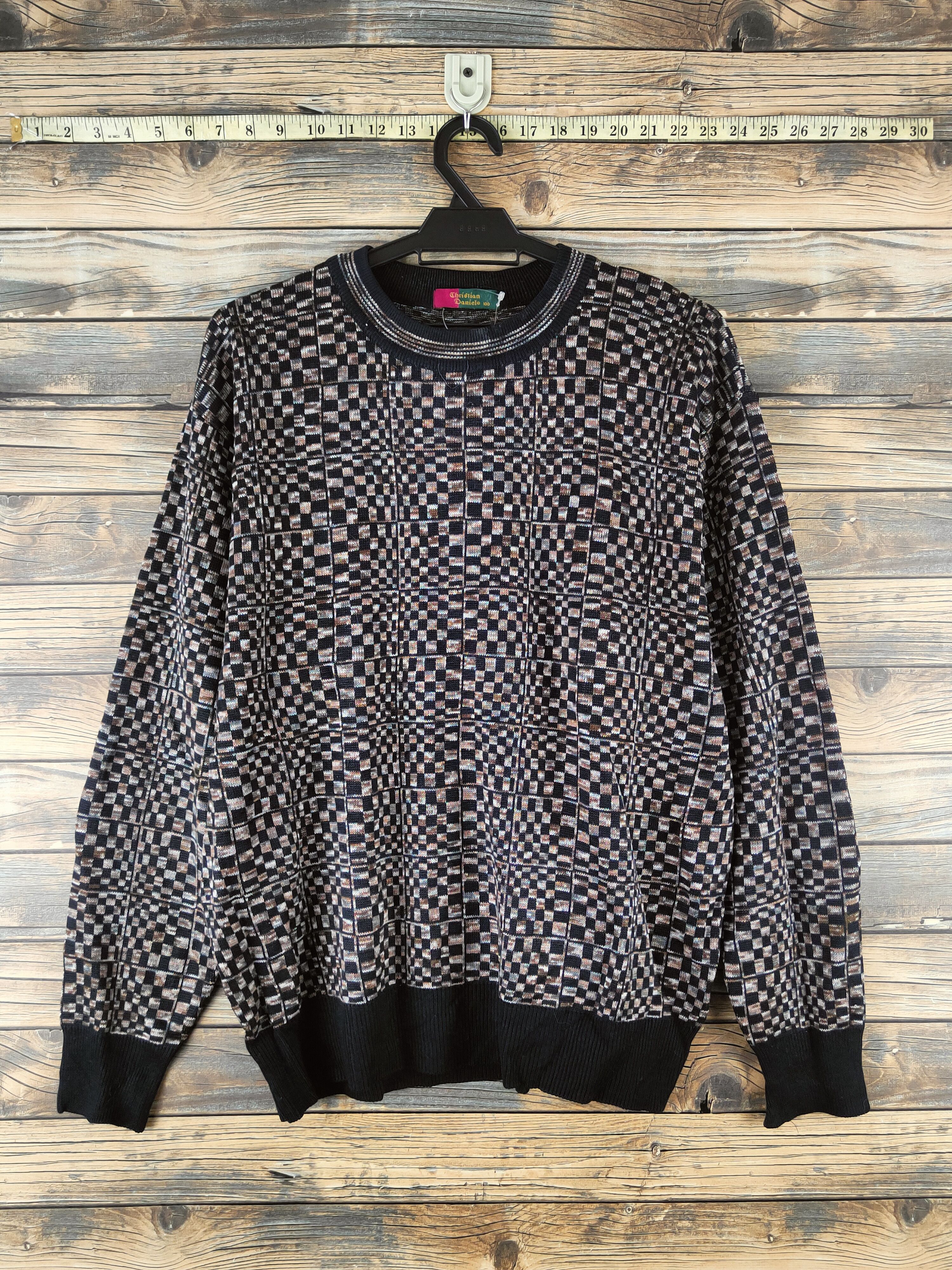 Christian Daniel DL Christian Daniel Black Brown Knitwear Sweatshirts #46-577 Size US L / EU 52-54 / 3 - 1 Thumbnail