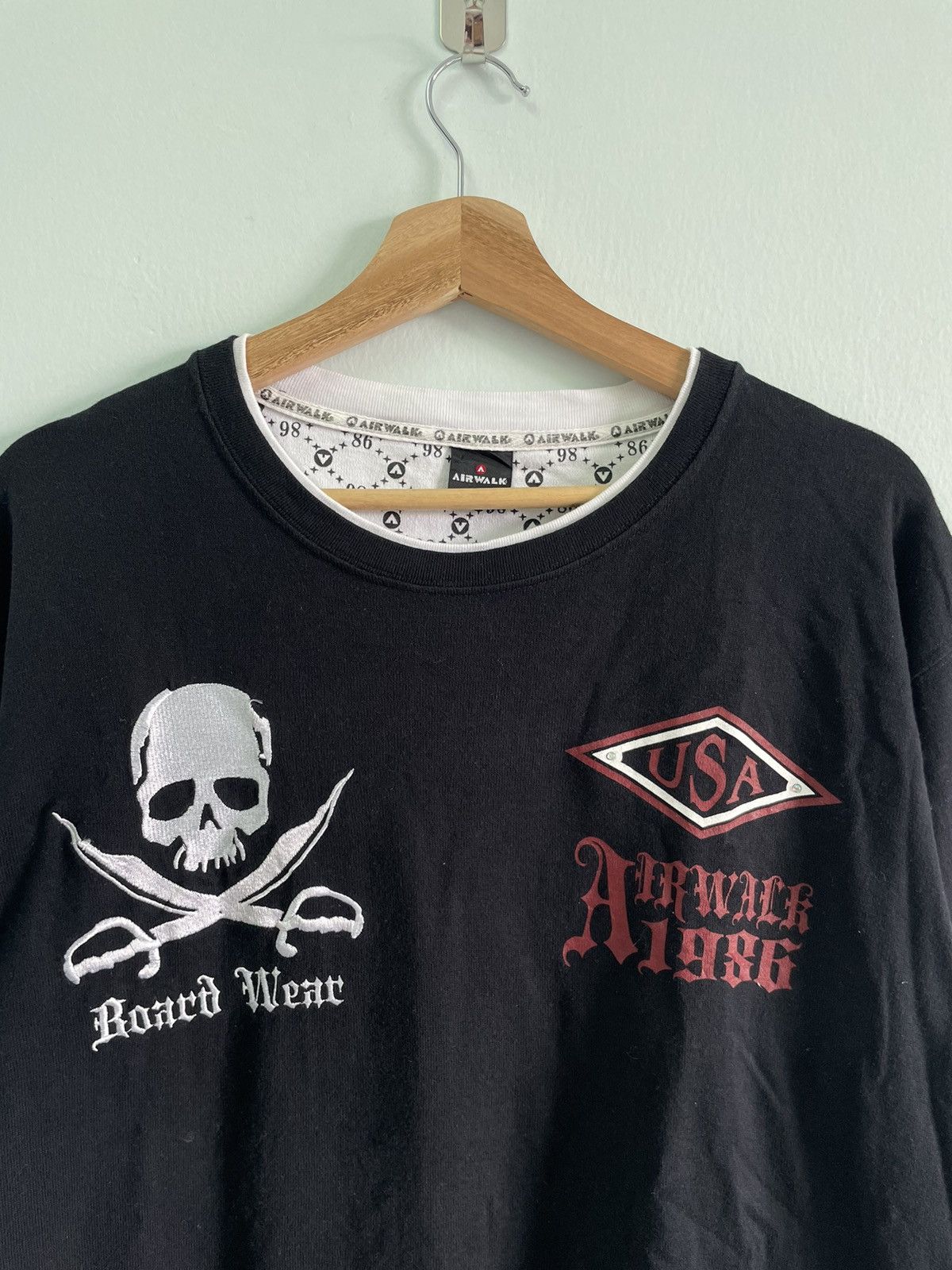 Airwalk RARE VINTAGE Y2K AIRWALK SKULL POEM LONGSLEEVE Size US XL / EU 56 / 4 - 5 Thumbnail
