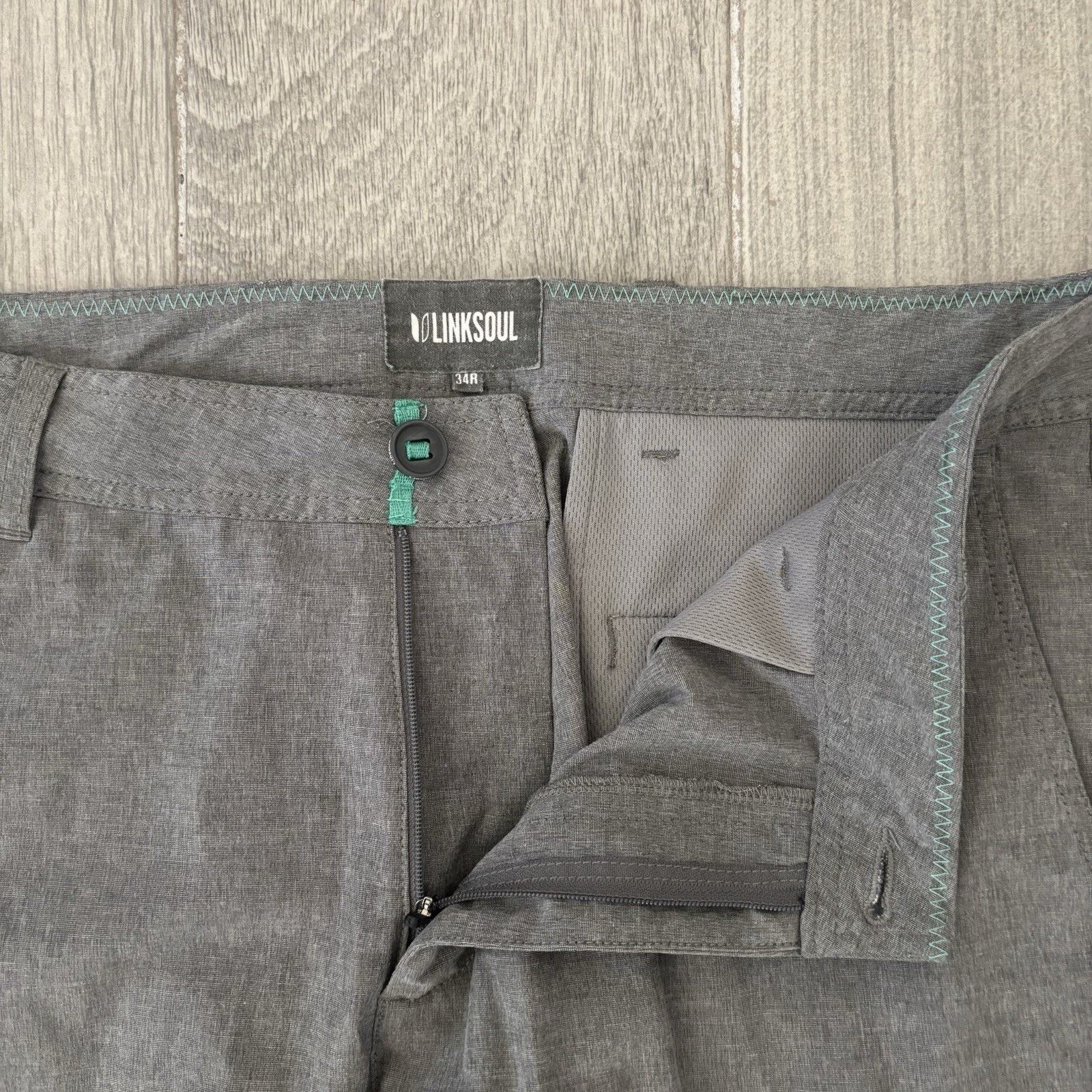 Other LINKSOUL Boardwalk Performance Golf Pants Grey Men’s 34x28 Size US 34 / EU 50 - 6 Thumbnail