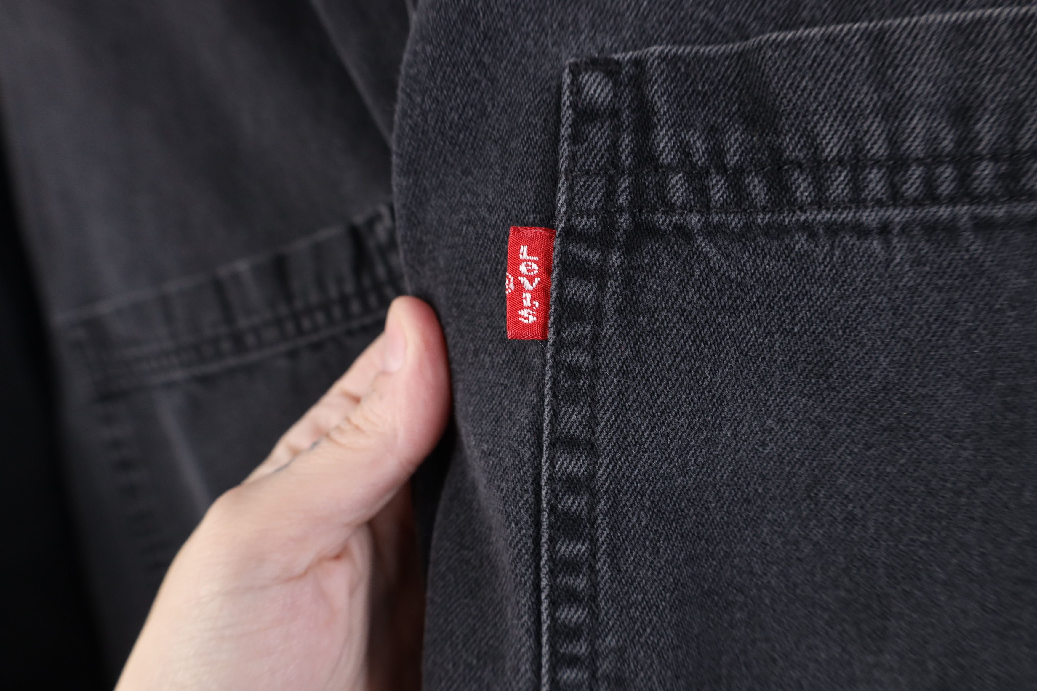 Levi's Vintage Y2K 2003 Levis Denim Jean Collared Buton Shirt Black Size US M / EU 48-50 / 2 - 6 Thumbnail
